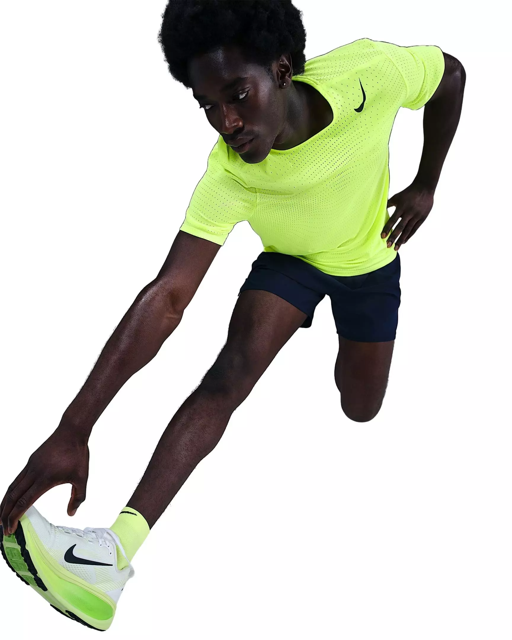 Nike Men's AeroSwift Dri-FIT ADV Short-Sleeve Running Top - YELLOW