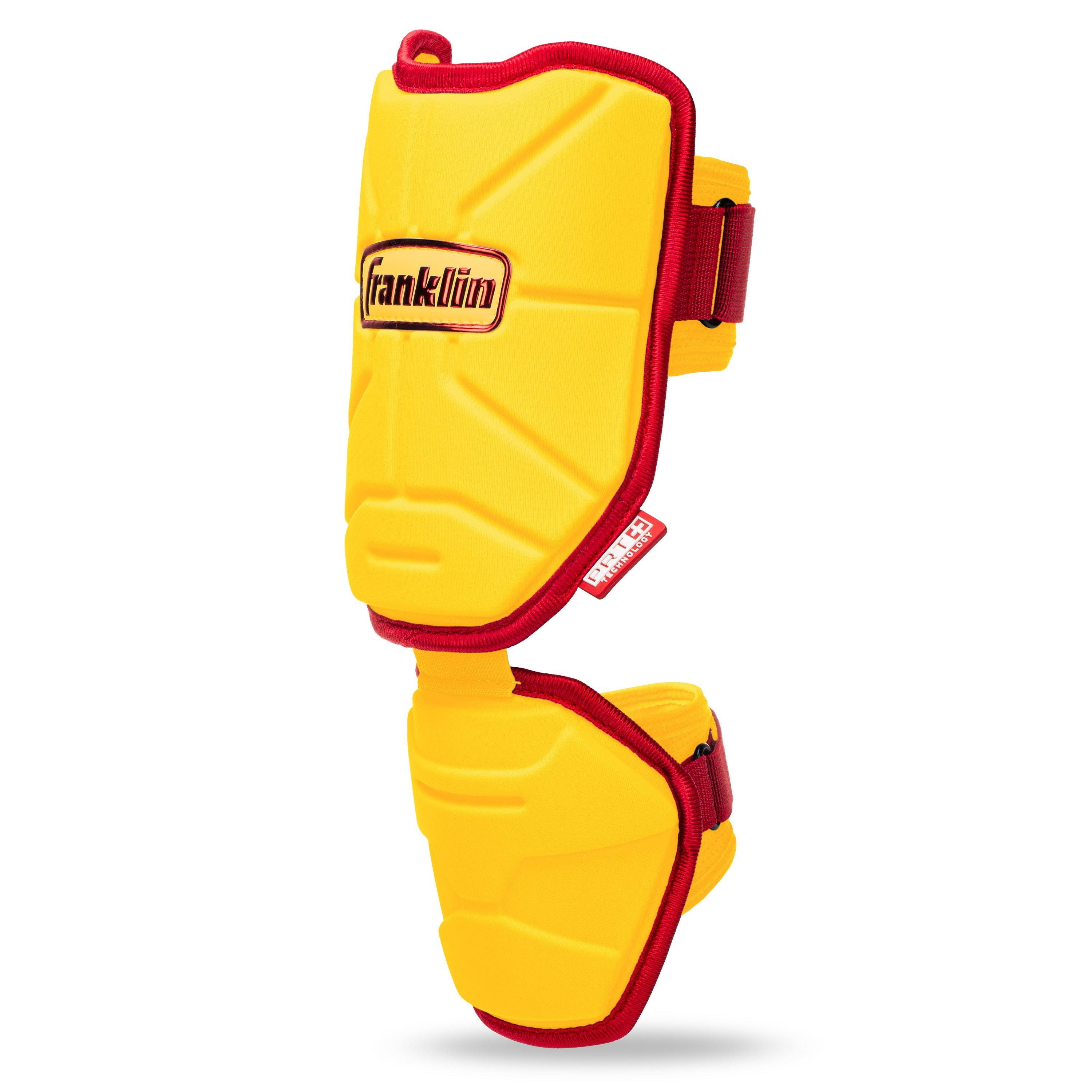 Franklin Sports Adult PRT Protective Elbow Guard - Yellow/Red - YELLOW/RED Thumbnail View 1
