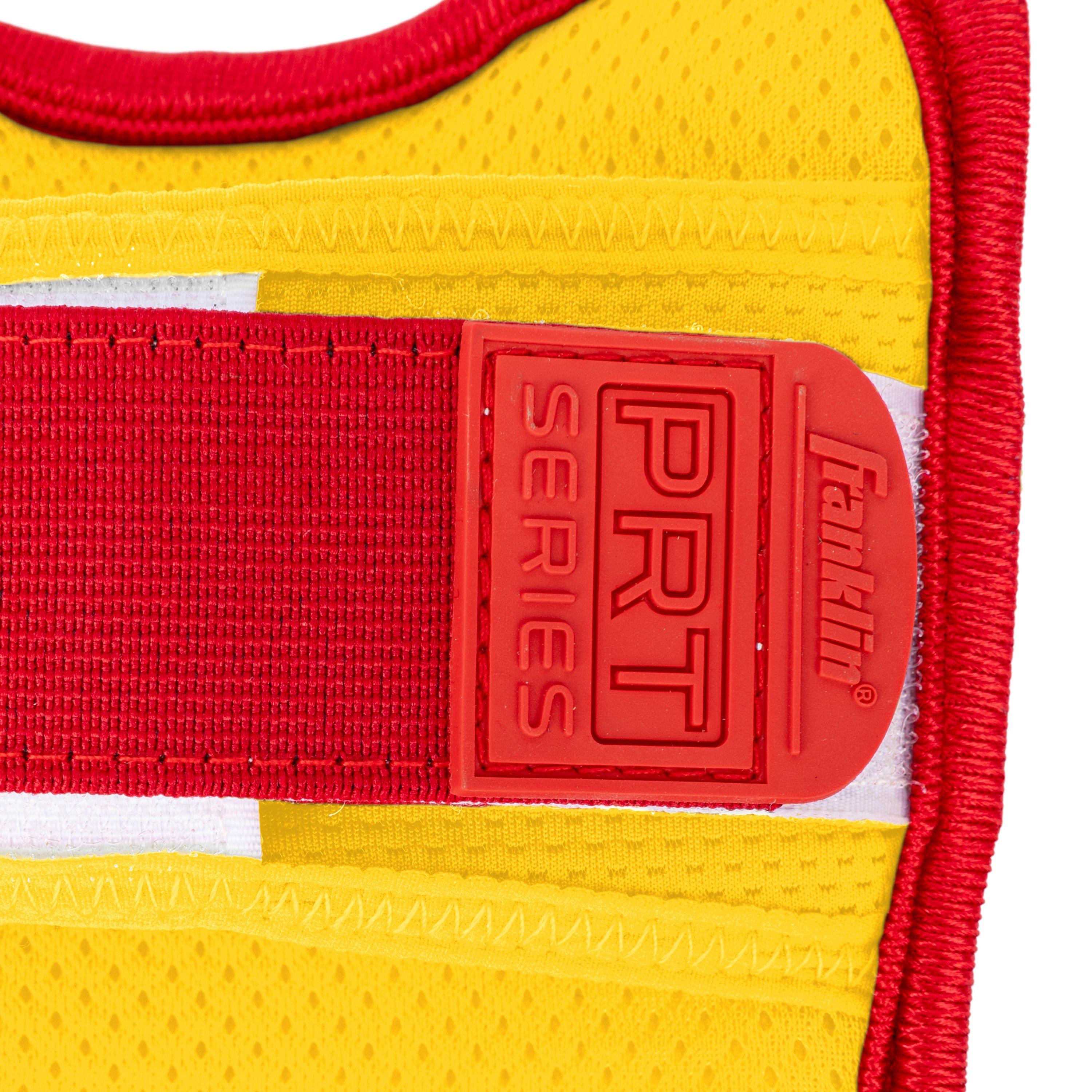 Franklin Sports Adult PRT Protective Elbow Guard - Yellow/Red - YELLOW/RED Thumbnail View 2