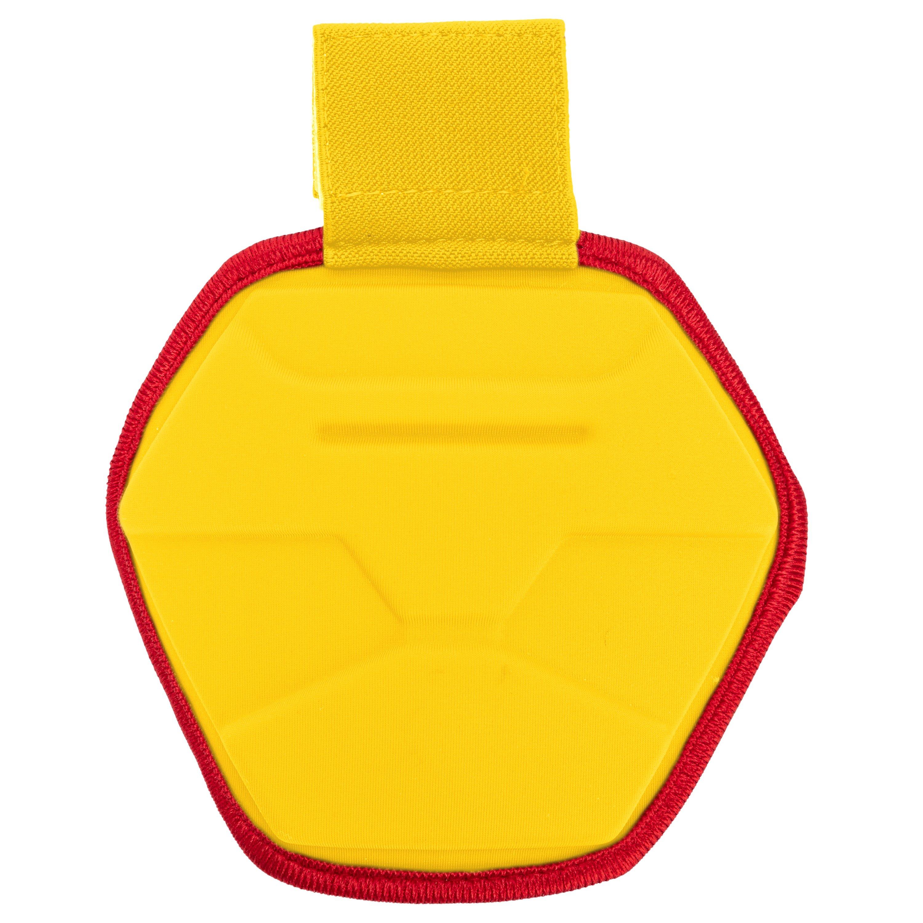 Franklin Sports Adult PRT Protective Elbow Guard - Yellow/Red - YELLOW/RED Thumbnail View 4