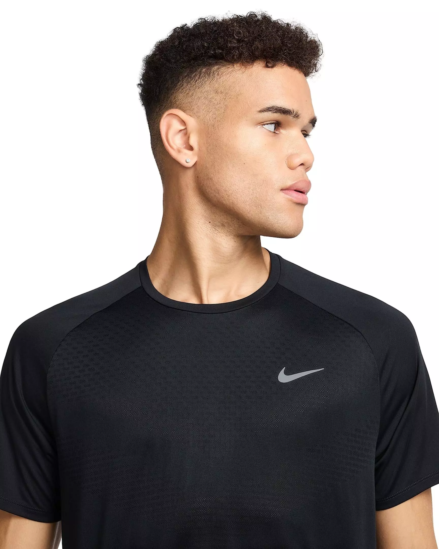 Nike Men's Stride ADV Dri-FIT Short-Sleeve Running Top - BLACK