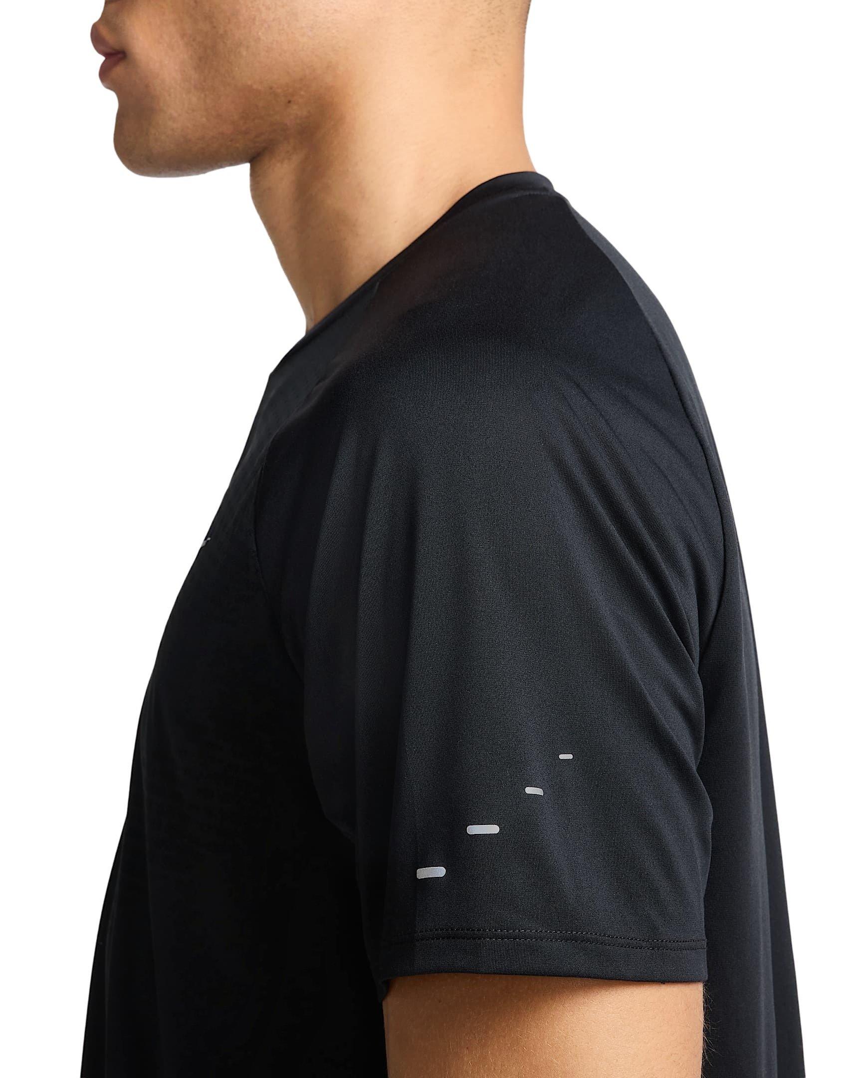 Nike Men's Stride ADV Dri-FIT Short-Sleeve Running Top - BLACK Thumbnail View 4