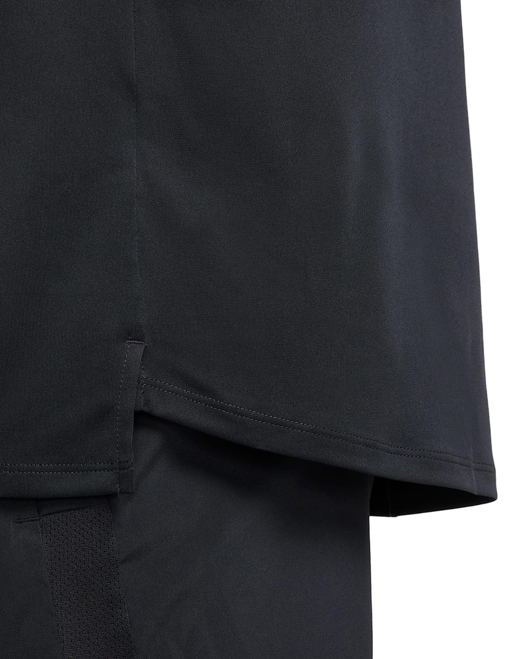 Nike Men's Stride ADV Dri-FIT Short-Sleeve Running Top - BLACK Thumbnail View 5