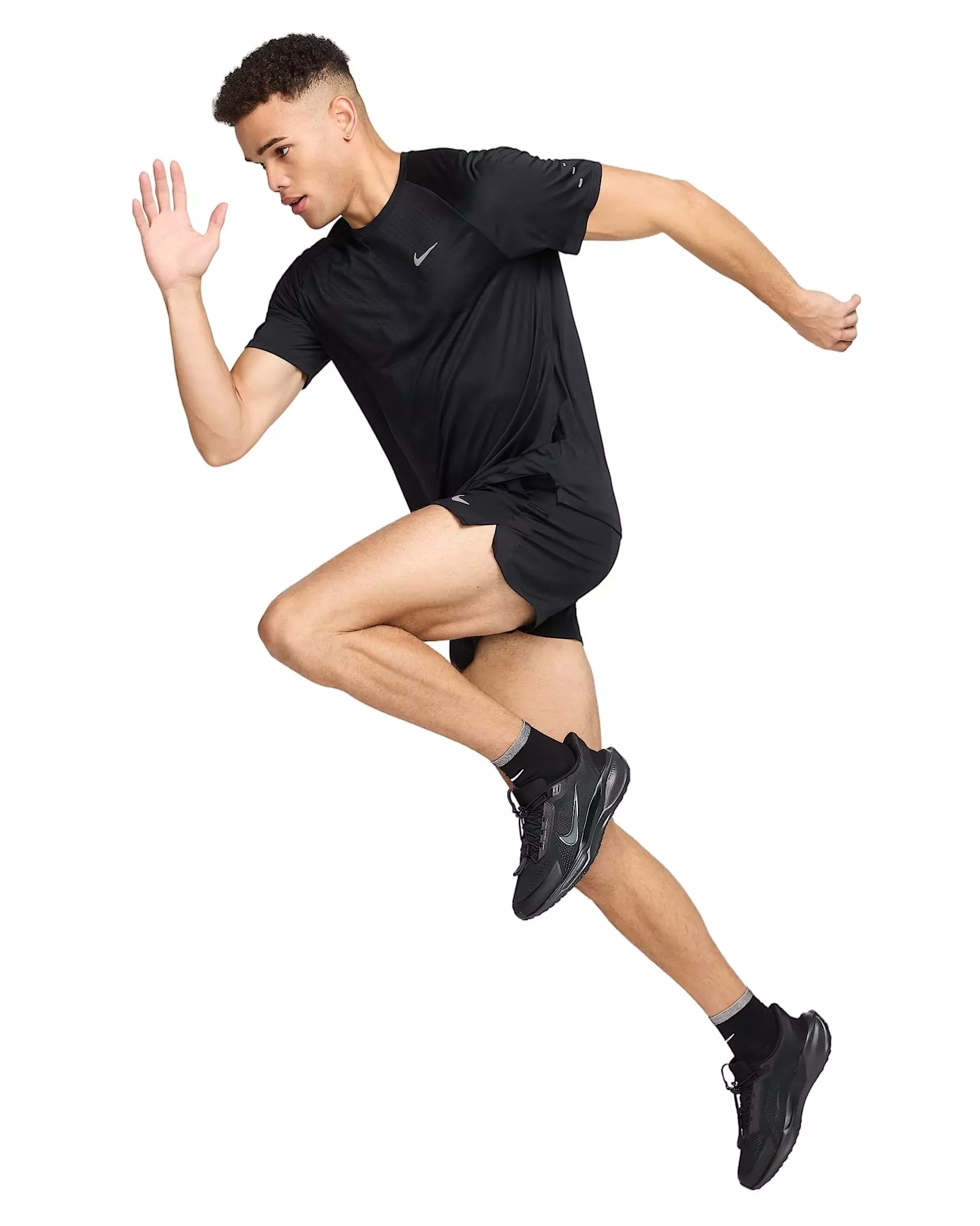 Nike Men's Stride ADV Dri-FIT Short-Sleeve Running Top - BLACK