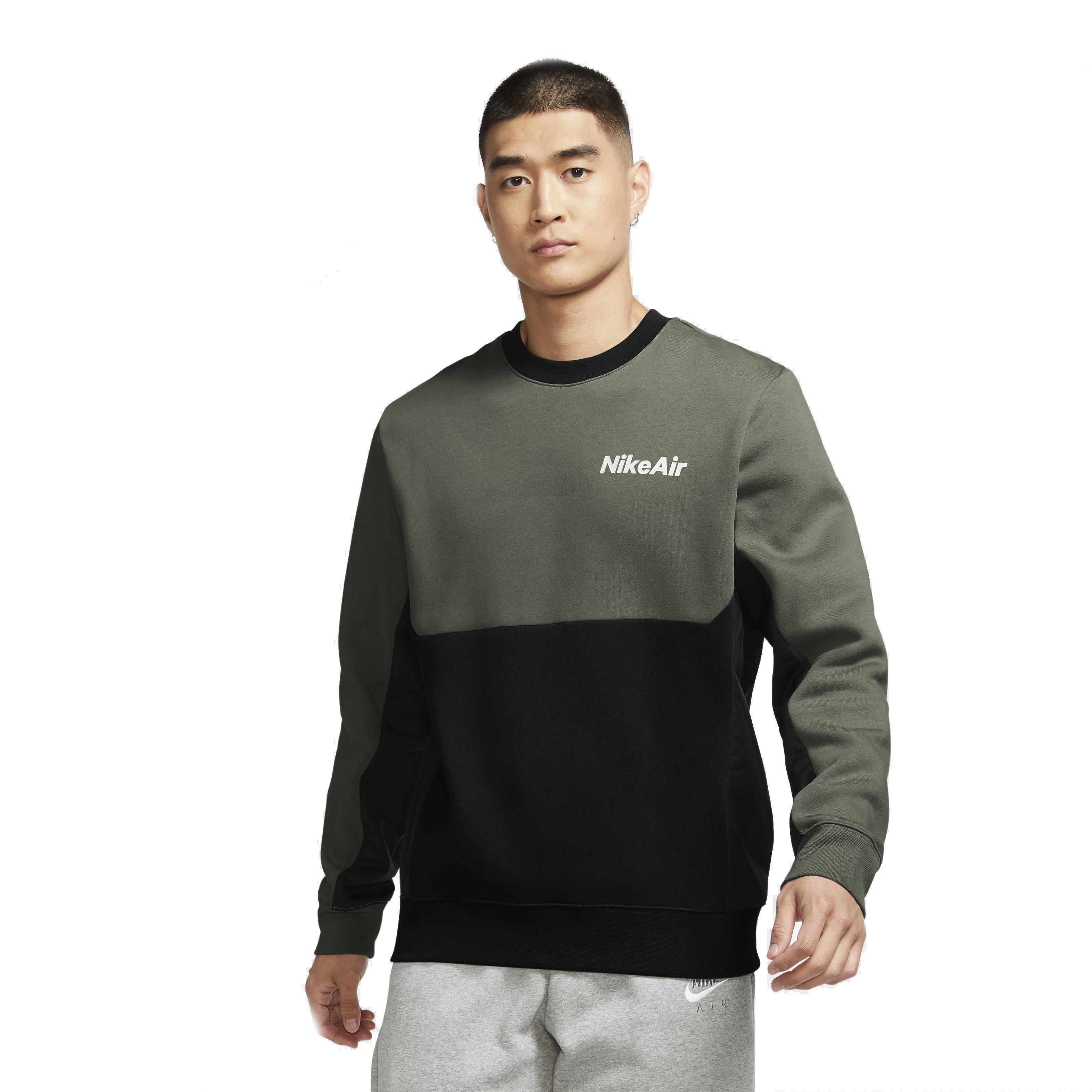 nike air men's fleece crew