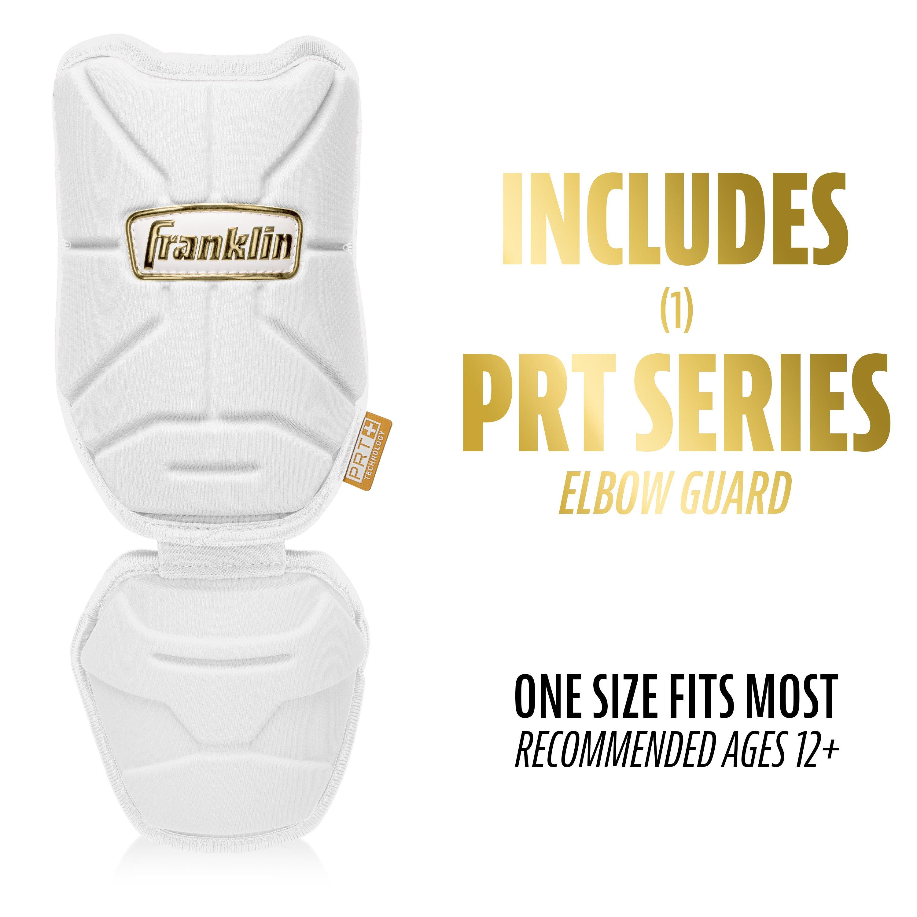 Franklin Sports Adult PRT Protective Elbow Guard - White/Gold - WHITE/GOLD Thumbnail View 9