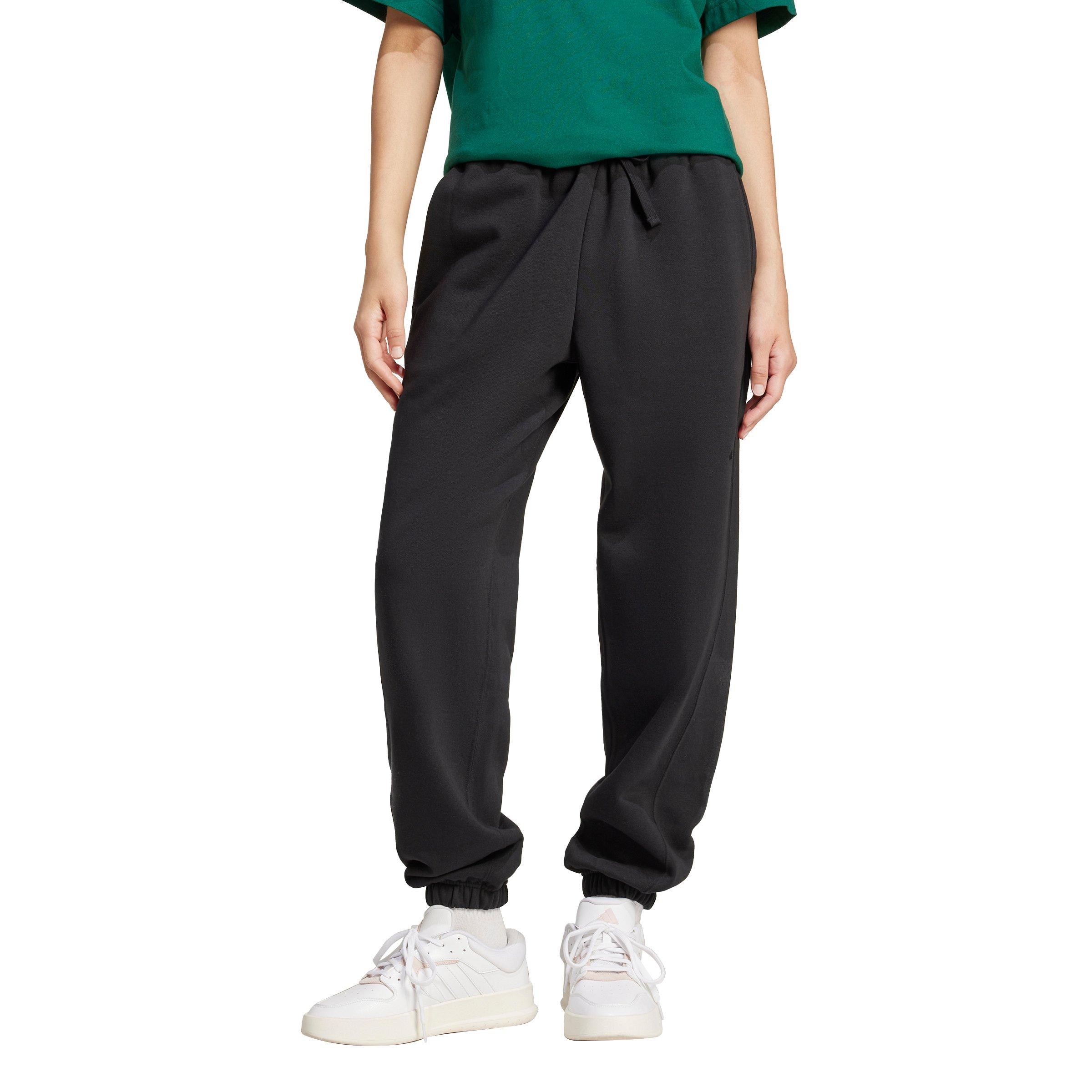 adidas Women's ALL SZN Fleece Loose Joggers - Black - BLACK Thumbnail View 1