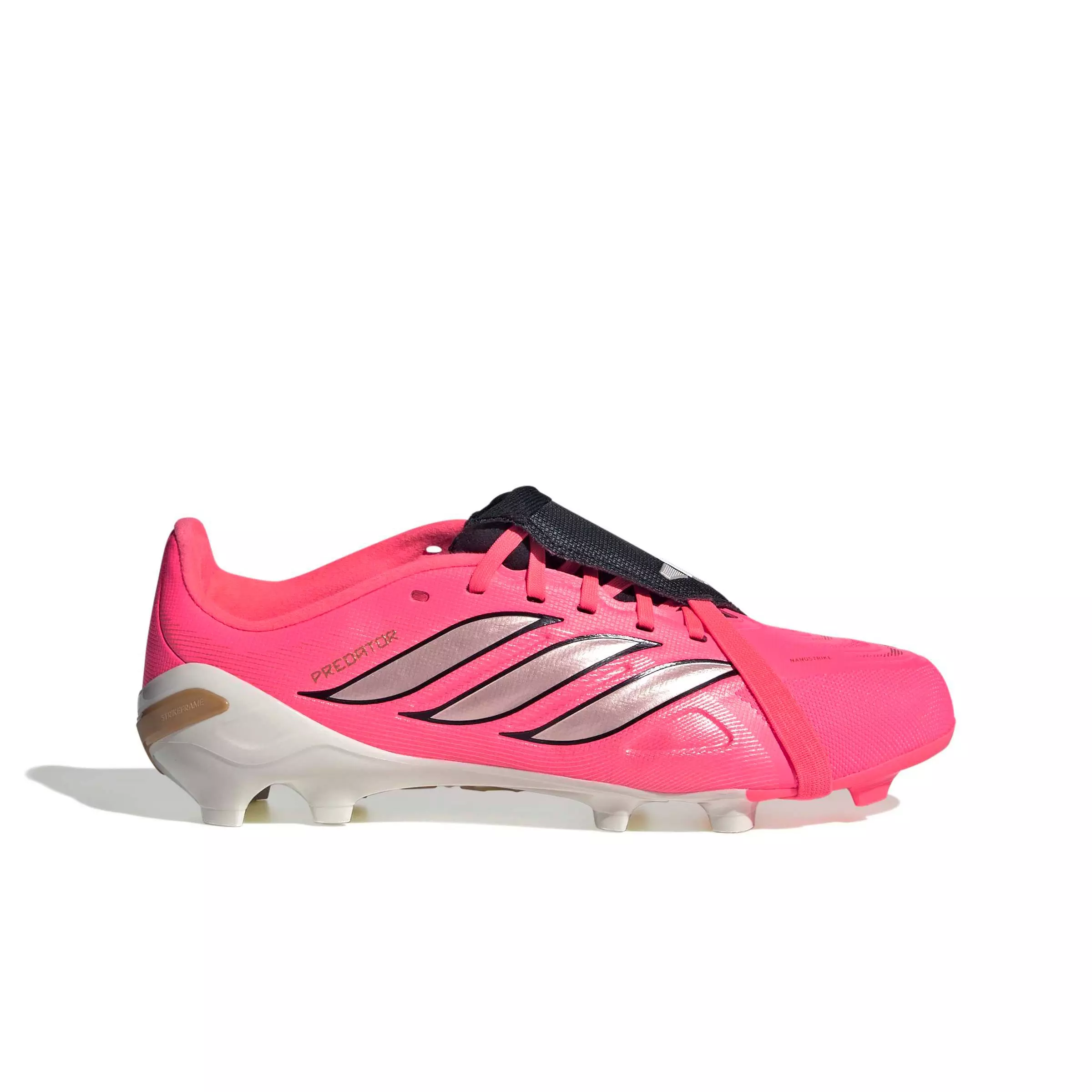 adidas Predator League Fold-Over Tongue FG "Solar/Chrome/Black" Grade School Kids' Soccer Cleat - SOLAR/CHROME/BLACK