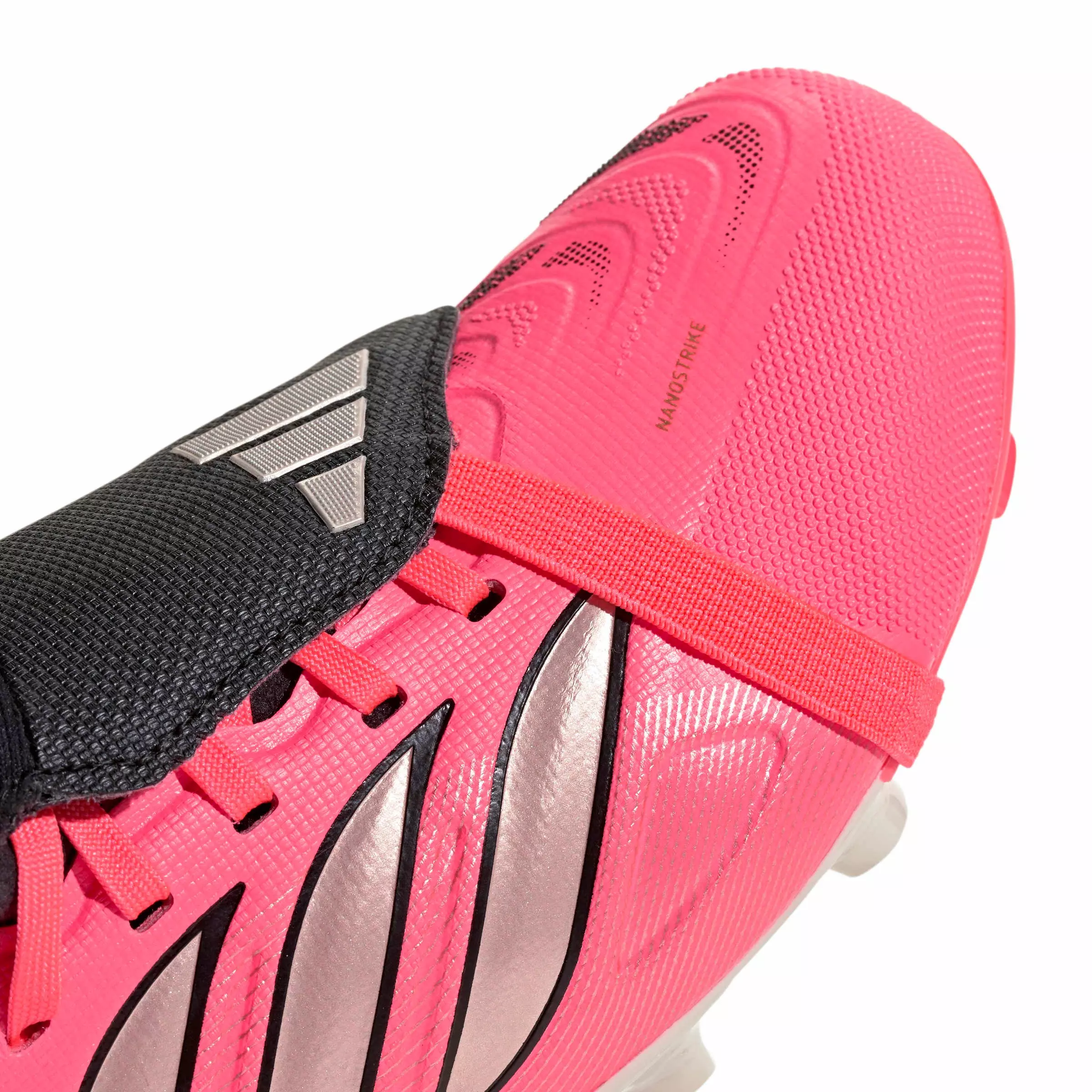 adidas Predator League Fold-Over Tongue FG "Solar/Chrome/Black" Grade School Kids' Soccer Cleat - SOLAR/CHROME/BLACK