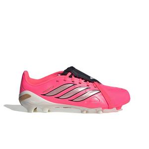 adidas Predator League Fold-Over Tongue FG "Solar/Chrome/Black" Grade School Kids' Soccer Cleat - SOLAR/CHROME/BLACK