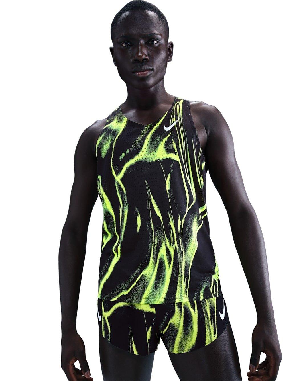 Nike Men's AeroSwift Dri-FIT ADV Running Singlet - VOLT Thumbnail View 1