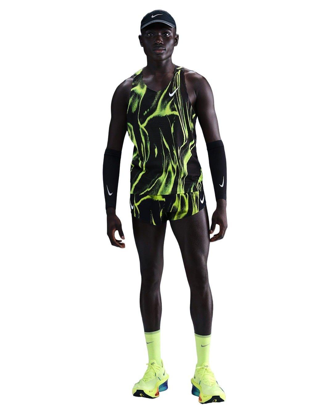 Nike Men's AeroSwift Dri-FIT ADV Running Singlet - VOLT Thumbnail View 5