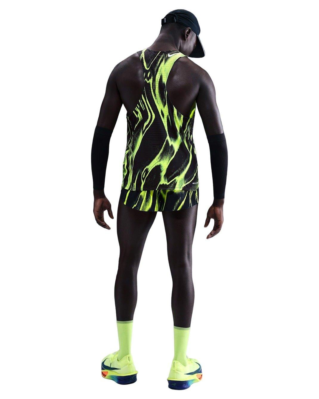 Nike Men's AeroSwift Dri-FIT ADV Running Singlet - VOLT Thumbnail View 6