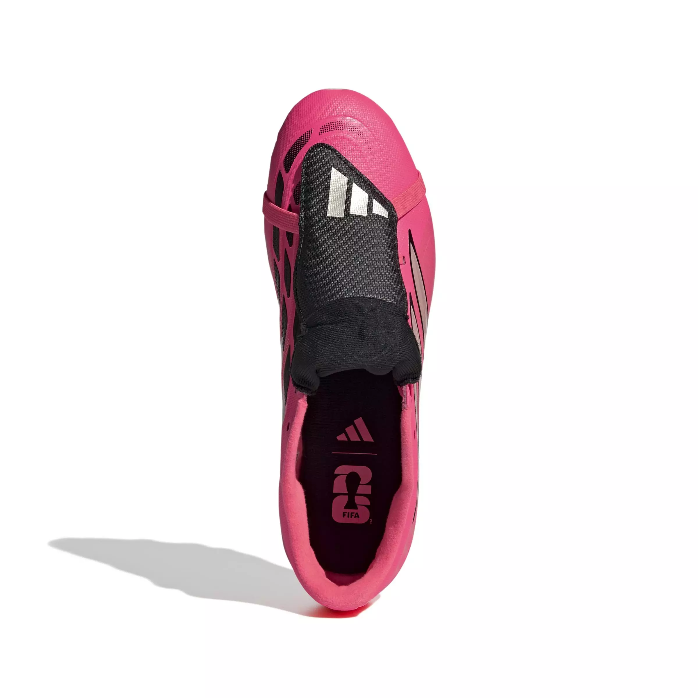adidas Predator Club Fold-Over Tongue MG "Solar Turbo/Thermal Chrome/Core Black" Men's Soccer Cleat - SOLAR/CHROME/BLACK