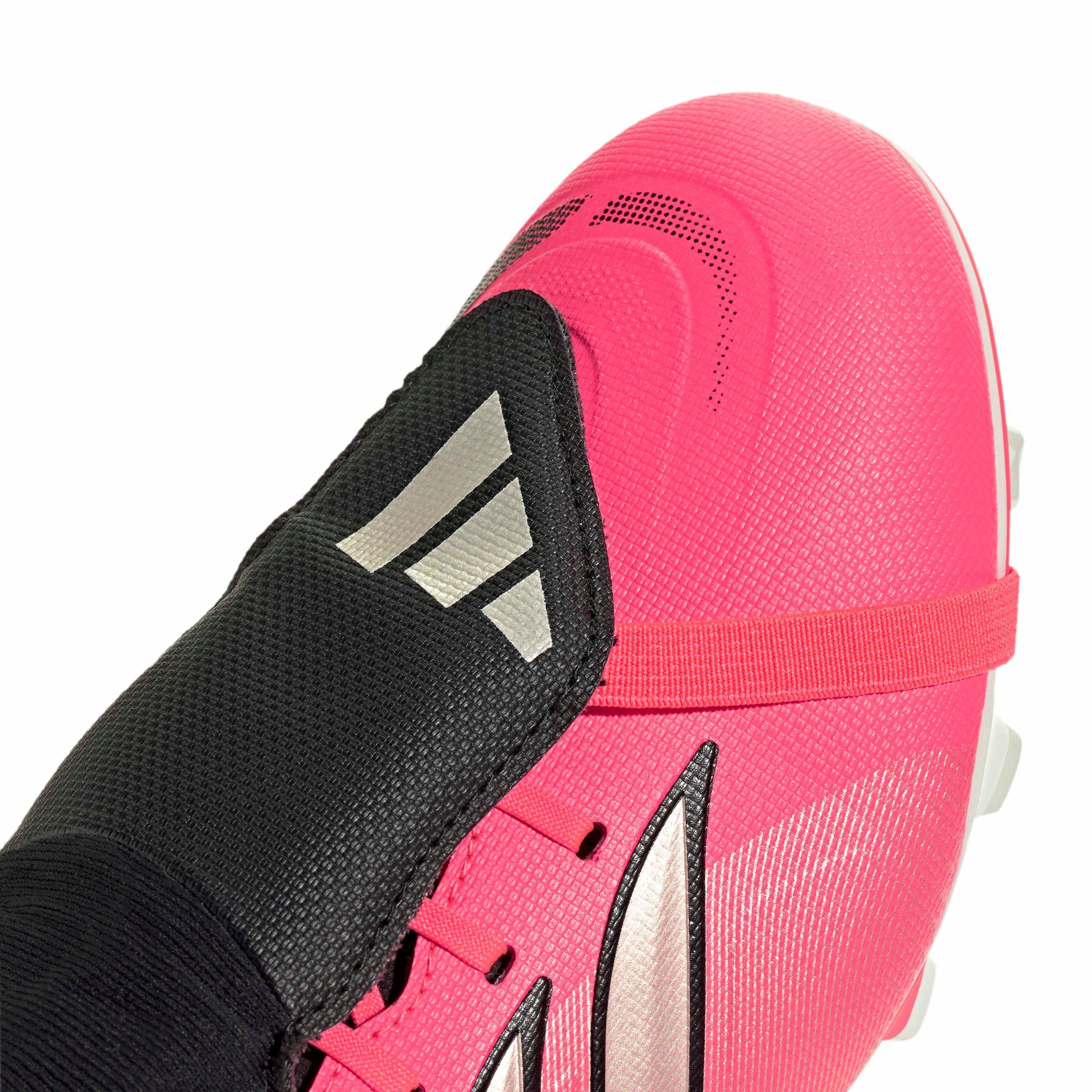 adidas Predator Club Fold-Over Tongue MG "Solar Turbo/Thermal Chrome/Core Black" Men's Soccer Cleat - SOLAR/CHROME/BLACK