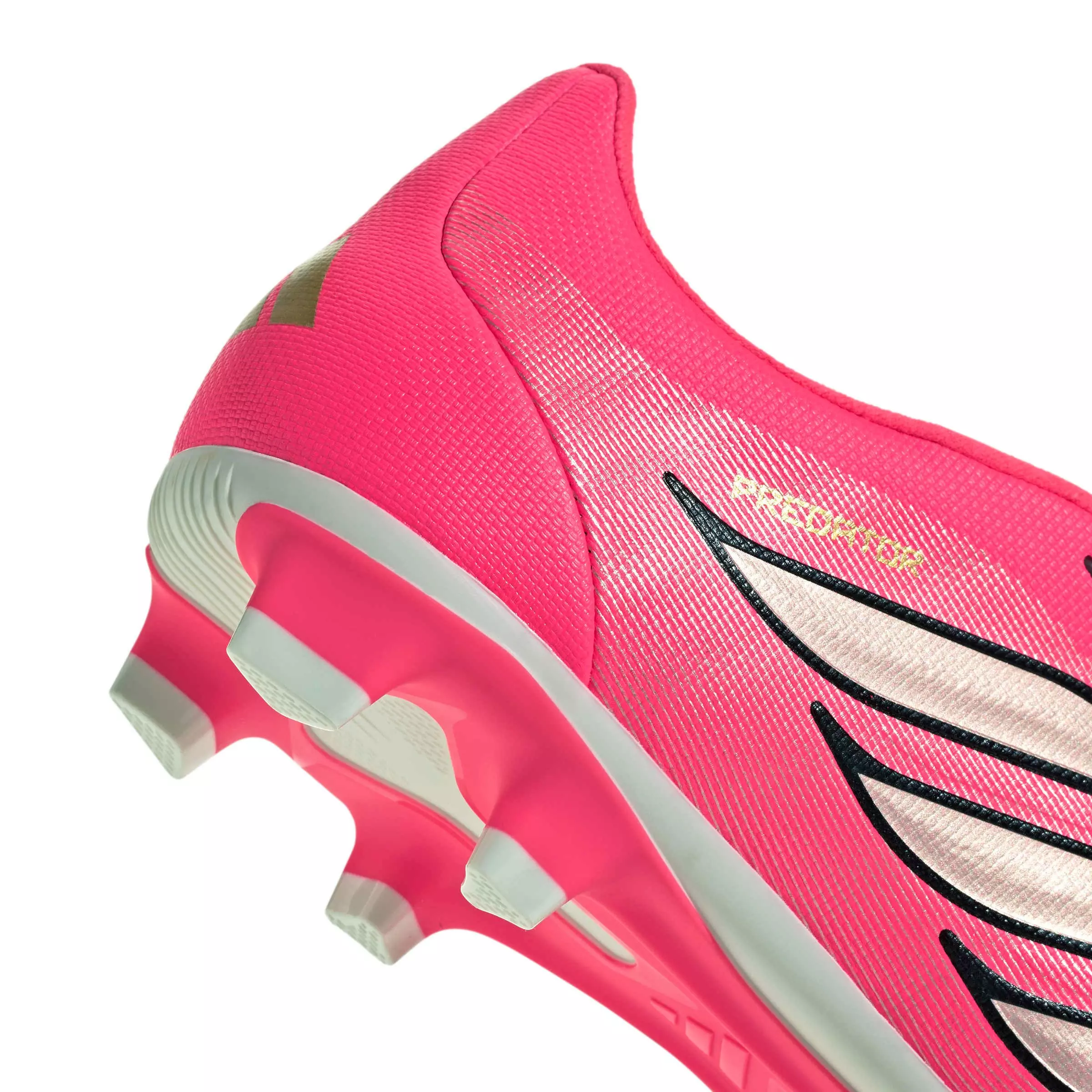 adidas Predator Club Fold-Over Tongue MG "Solar Turbo/Thermal Chrome/Core Black" Men's Soccer Cleat - SOLAR/CHROME/BLACK