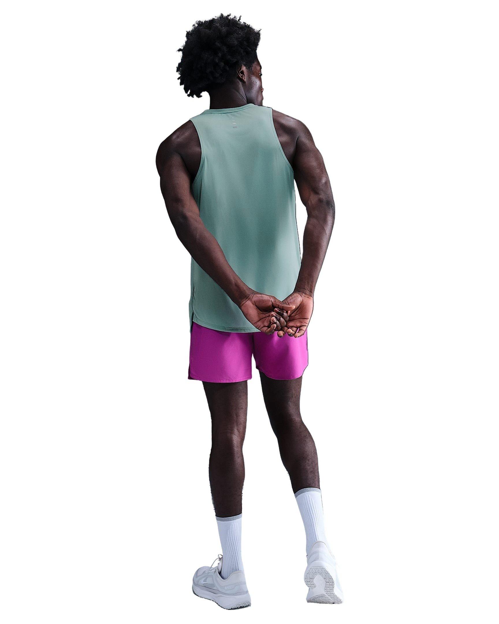 Nike Men's Stride ADV Dri-FIT Running Tank Top - GREEN Thumbnail View 5