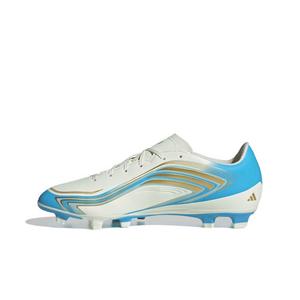 adidas F50 Messi Club MG "Ivory/Semi Blue Burst/Icey Blue" Men's Soccer Cleat - IVORY/BLUE/BLUE