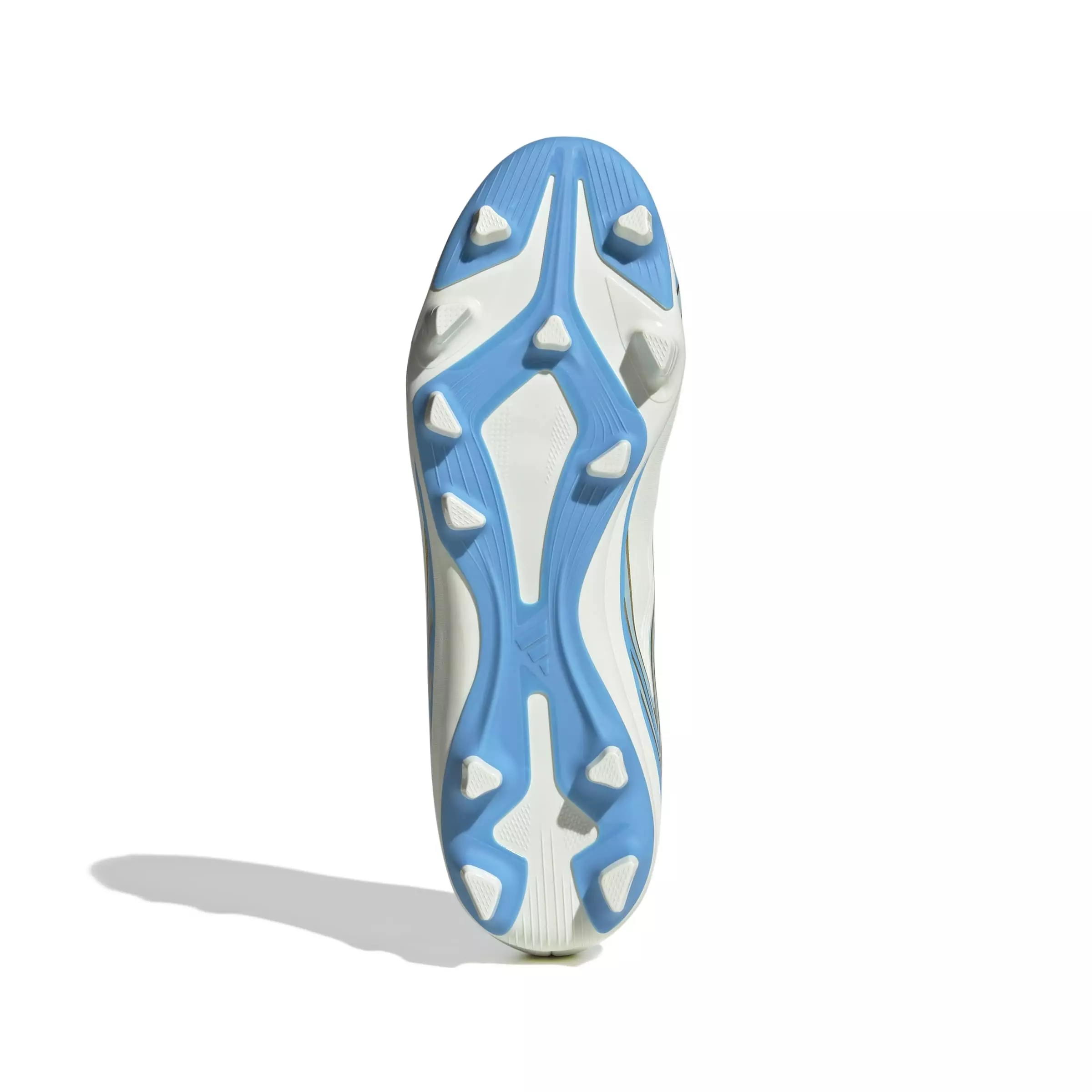 adidas F50 Messi Club MG "Ivory/Semi Blue Burst/Icey Blue" Men's Soccer Cleat - IVORY/BLUE/BLUE