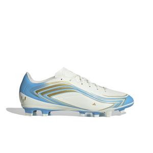 adidas F50 Messi Club MG "Ivory/Semi Blue Burst/Icey Blue" Men's Soccer Cleat - IVORY/BLUE/BLUE
