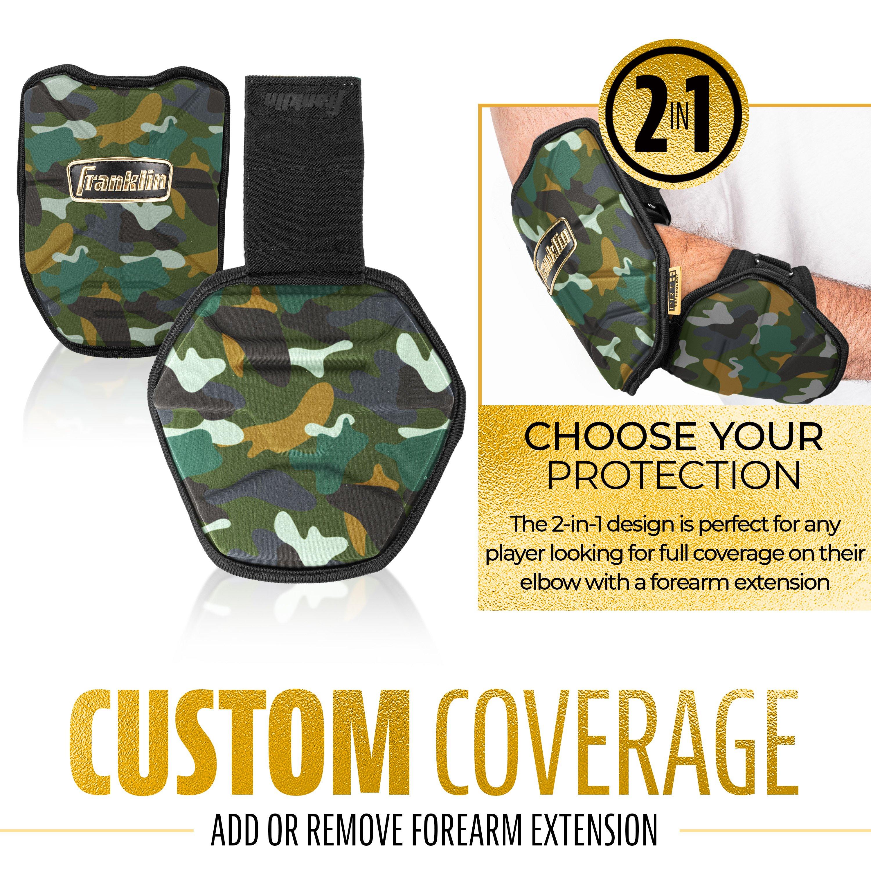 Franklin Sports Adult PRT Protective Elbow Guard - Camouflage - CAMOUFLAGE Thumbnail View 6