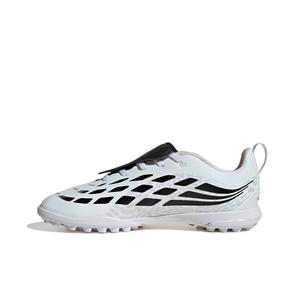 adidas Predator Club FO Tongue EL Turf "White/Solar Turbo/Core Black" Grade School Kids' Soccer Shoe - WHITE/SOLAR/BLACK