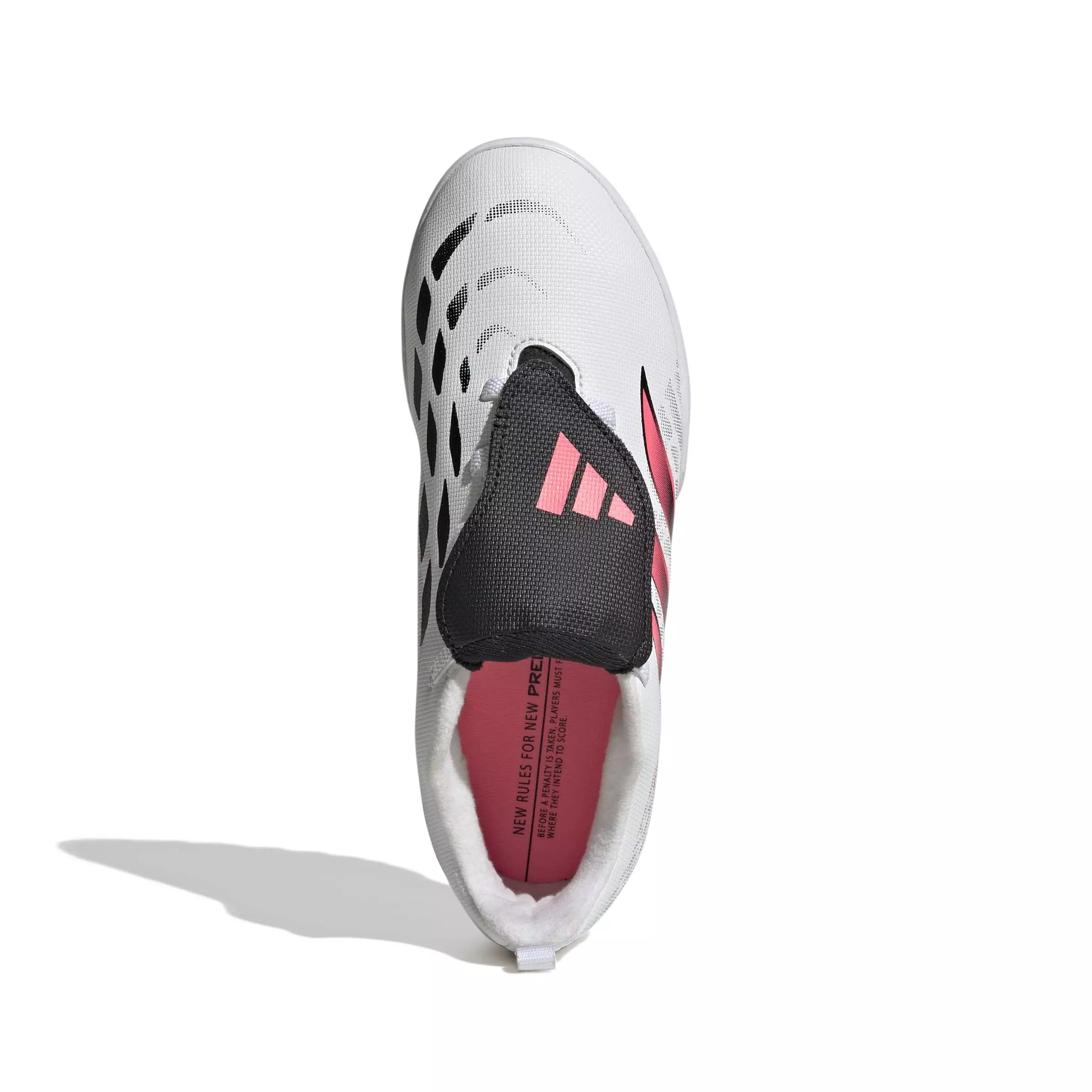 adidas Predator Club FO Tongue EL Turf "White/Solar Turbo/Core Black" Grade School Kids' Soccer Shoe - WHITE/SOLAR/BLACK