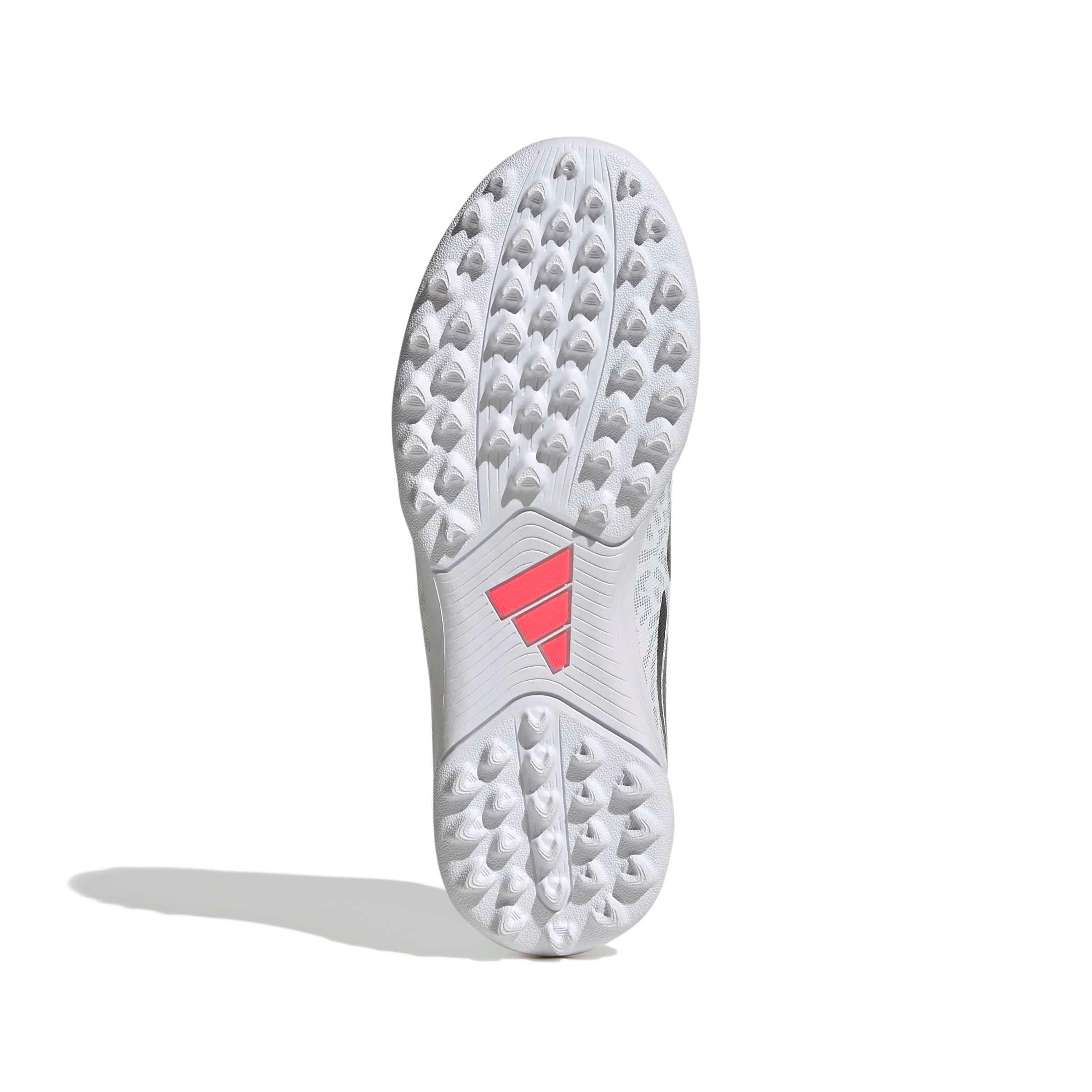 adidas Predator Club FO Tongue EL Turf "White/Solar Turbo/Core Black" Grade School Kids' Soccer Shoe - WHITE/SOLAR/BLACK