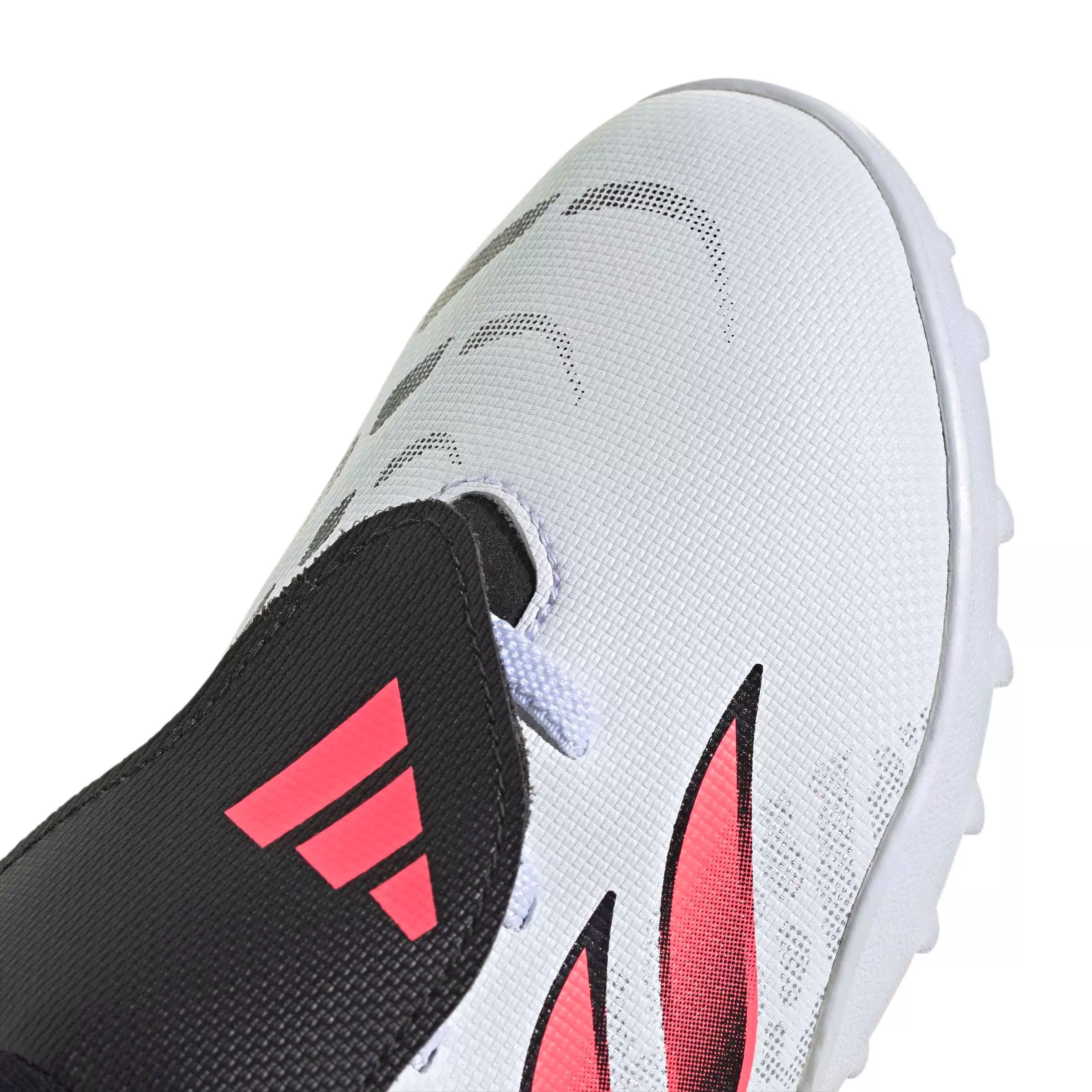 adidas Predator Club FO Tongue EL Turf "White/Solar Turbo/Core Black" Grade School Kids' Soccer Shoe - WHITE/SOLAR/BLACK