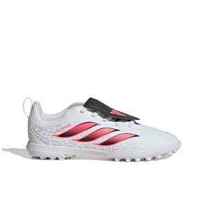 adidas Predator Club FO Tongue EL Turf "White/Solar Turbo/Core Black" Grade School Kids' Soccer Shoe - WHITE/SOLAR/BLACK