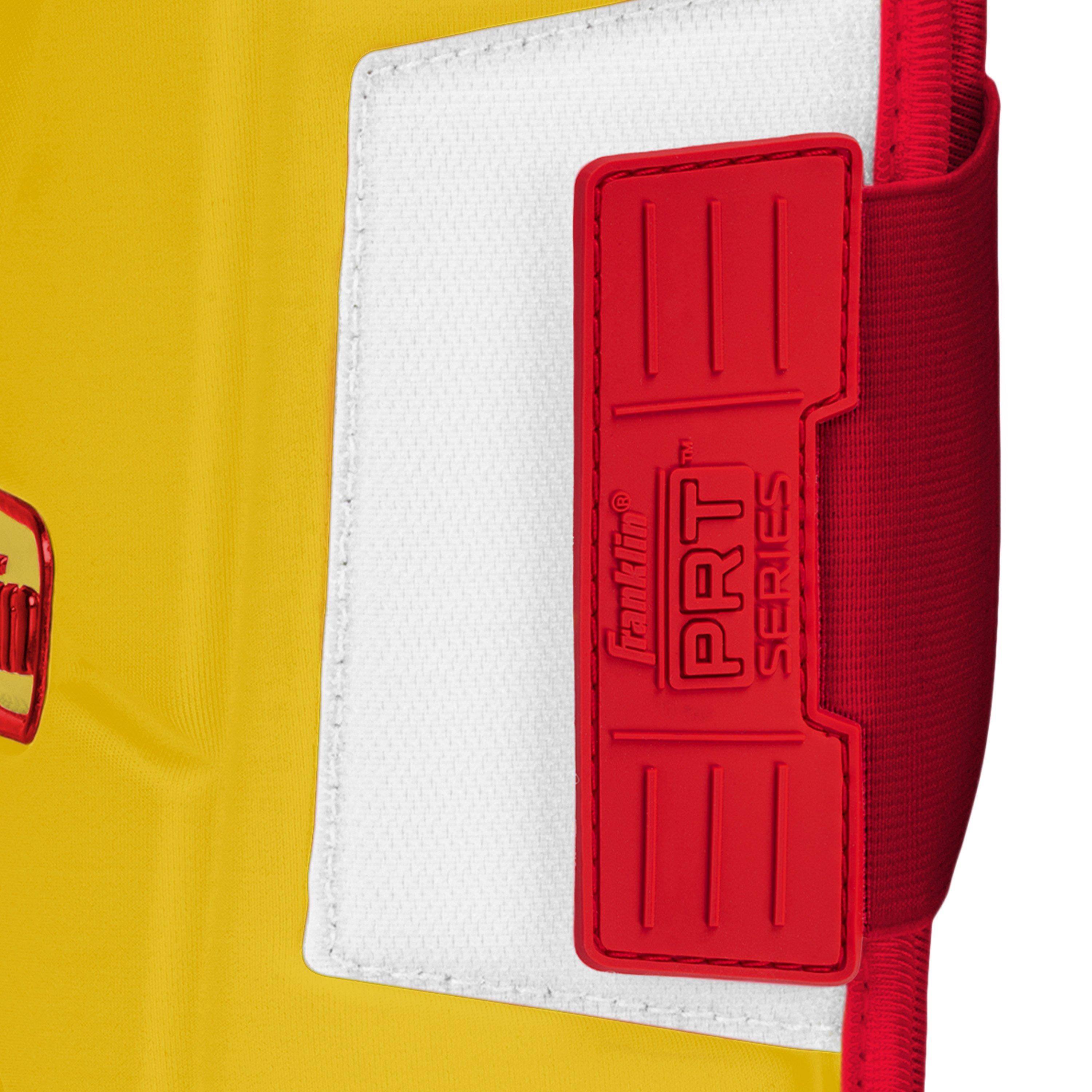 Franklin Sports Adult PRT Protective Leg Guard - Yellow/Red - YELLOW/RED Thumbnail View 3