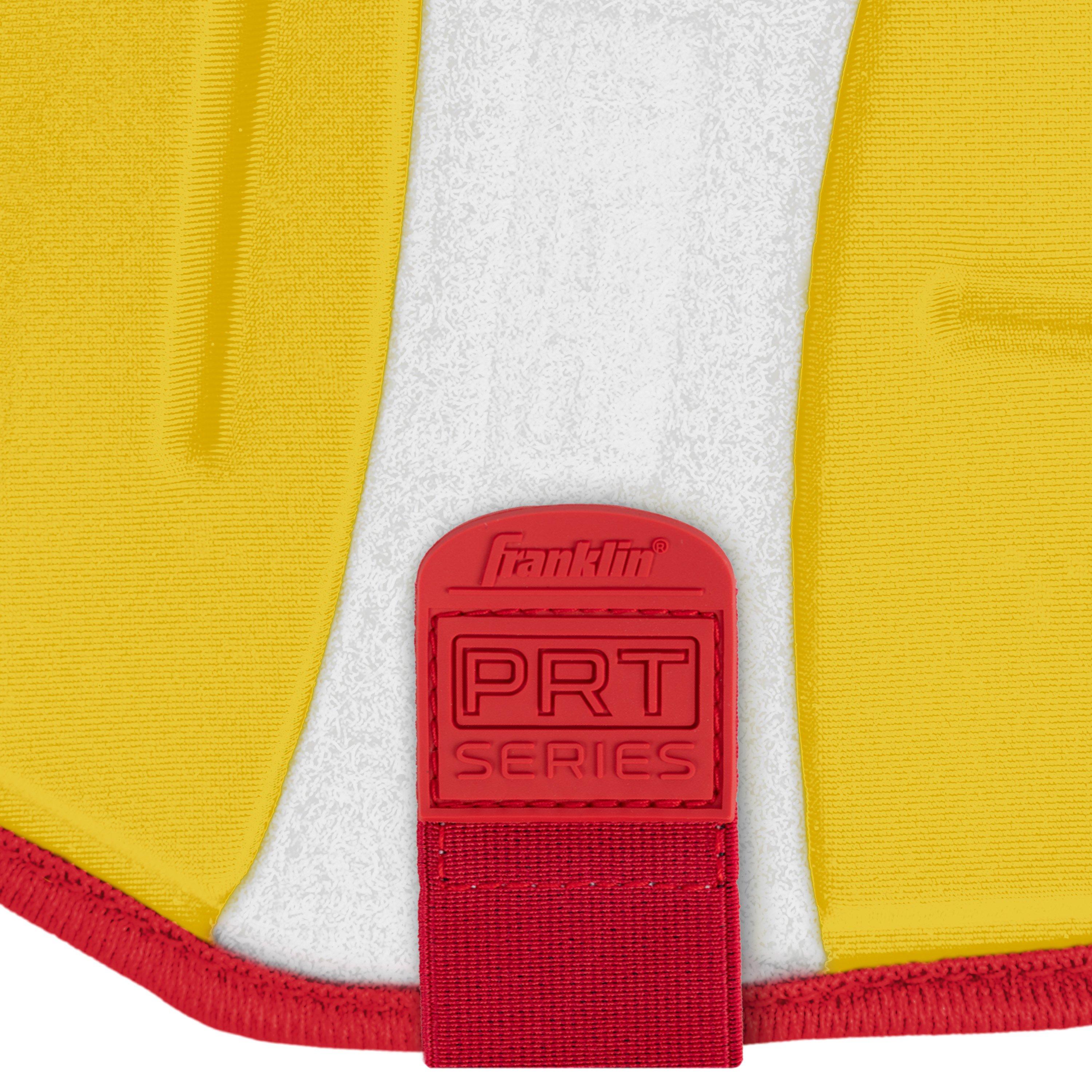 Franklin Sports Adult PRT Protective Leg Guard - Yellow/Red - YELLOW/RED Thumbnail View 4