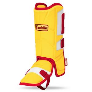 Franklin Sports Adult PRT Protective Leg Guard - Yellow/Red