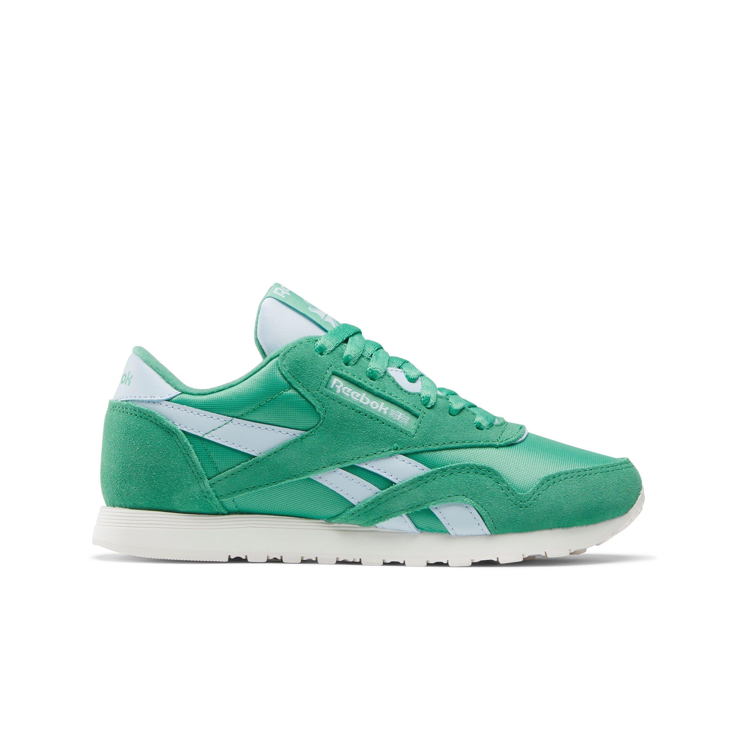 Reebok Classic Nylon "Upgrade Green/Upgrade Green/Glass Blue" Women's Shoe - GREEN/GREEN/BLUE Thumbnail View 1
