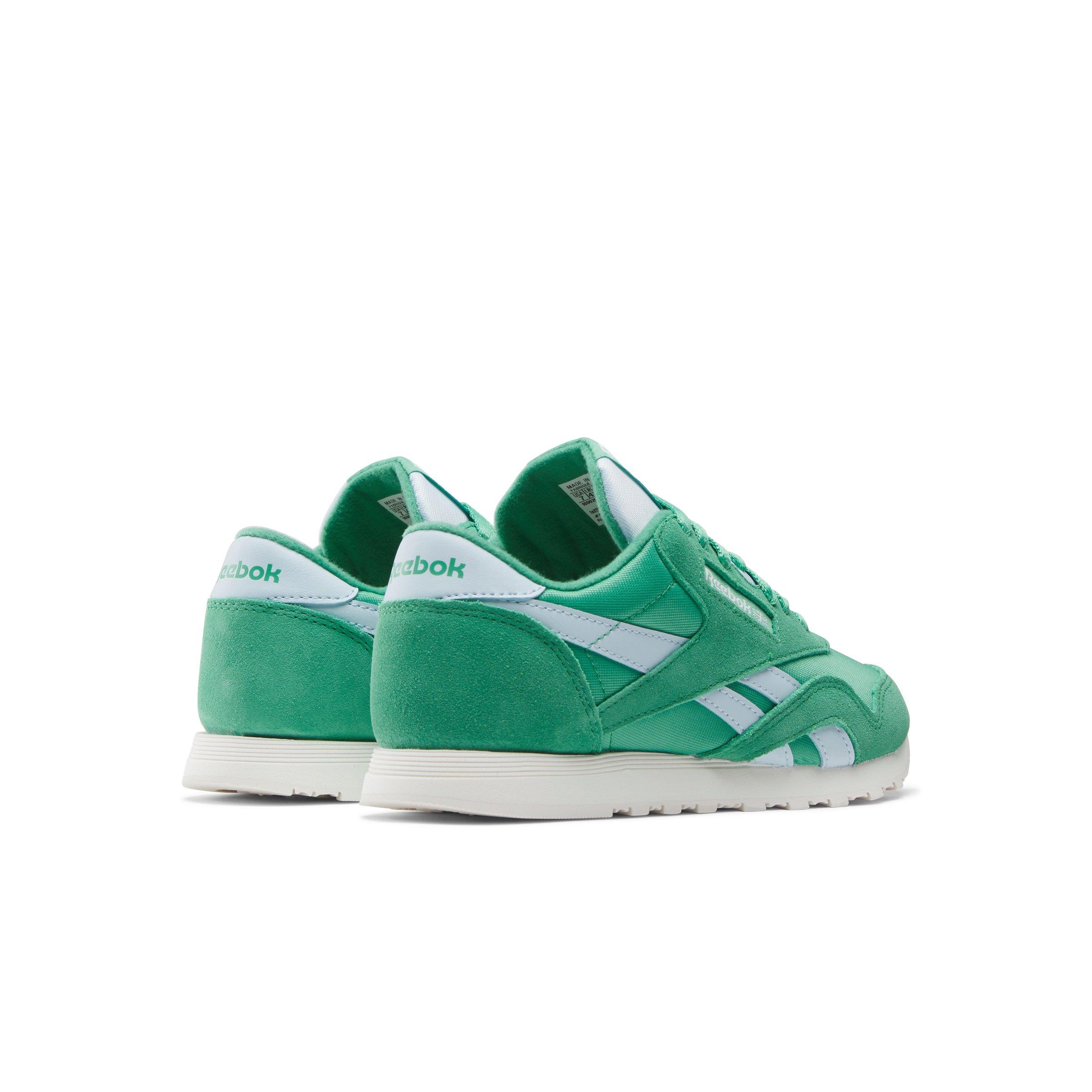 Reebok Classic Nylon "Upgrade Green/Upgrade Green/Glass Blue" Women's Shoe - GREEN/GREEN/BLUE Thumbnail View 3