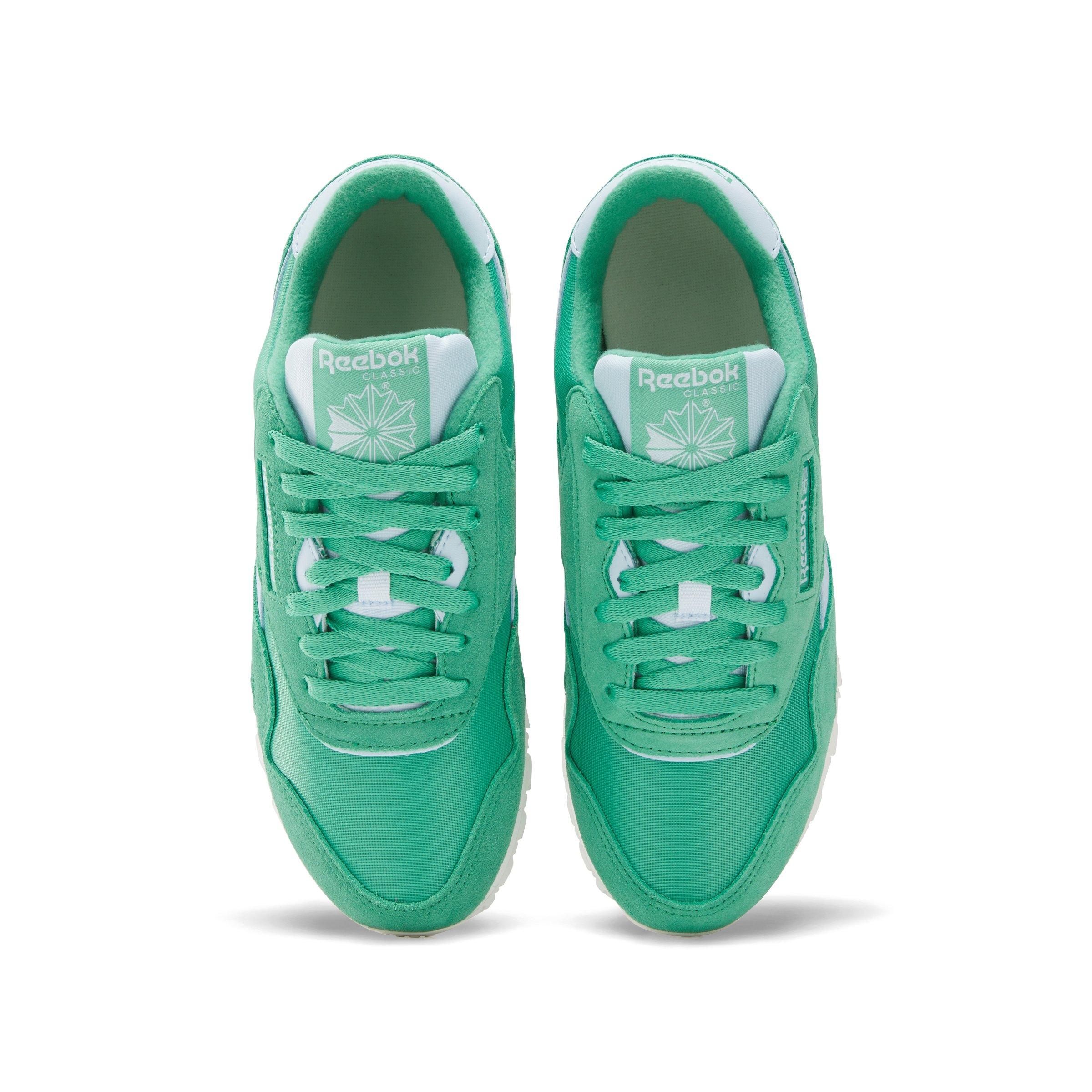 Reebok Classic Nylon "Upgrade Green/Upgrade Green/Glass Blue" Women's Shoe - GREEN/GREEN/BLUE Thumbnail View 4