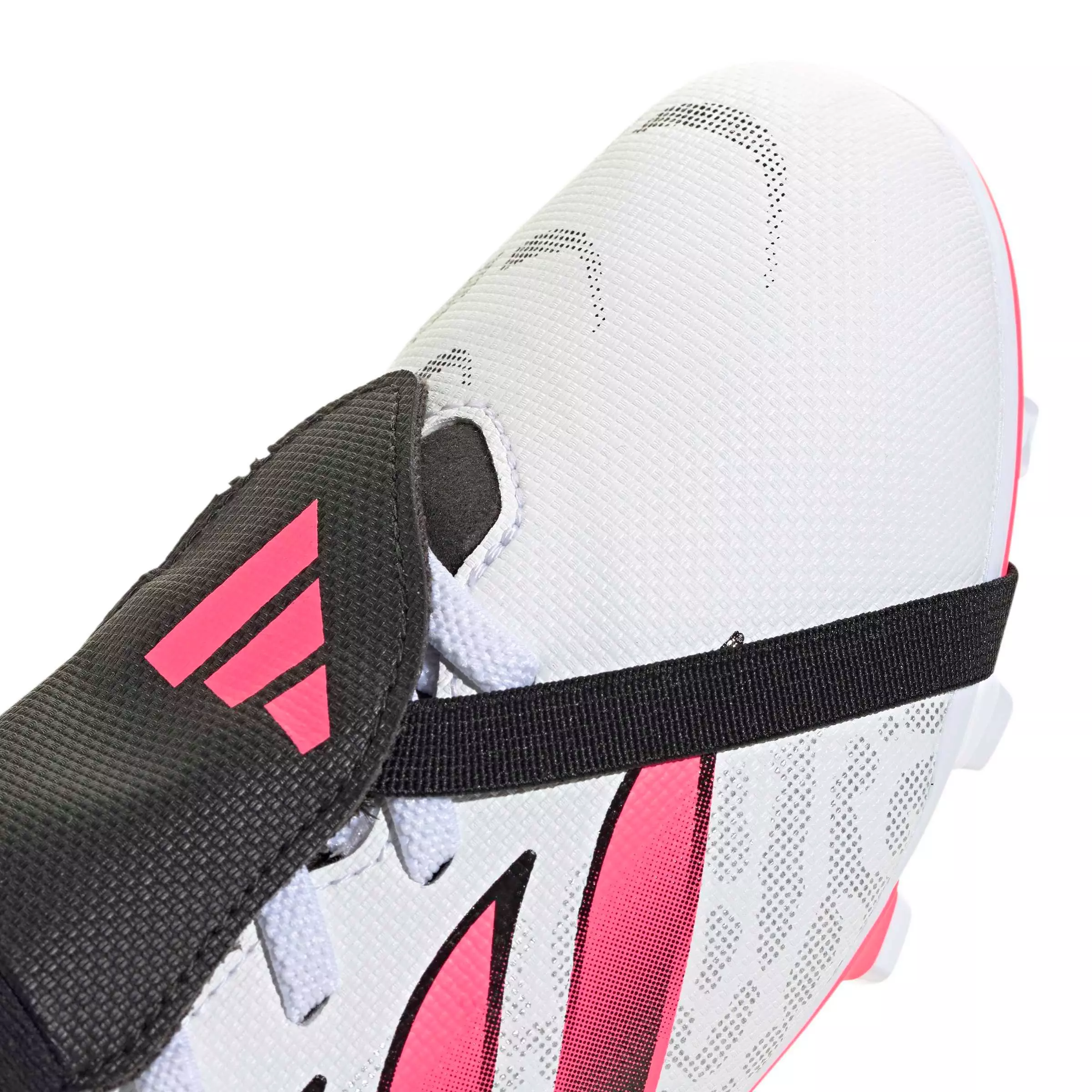 adidas Predator Club Fold-Over Tongue MG "White/Solar Turbo/Black" Grade School Kids' Soccer Cleat - WHITE/SOLAR/BLACK