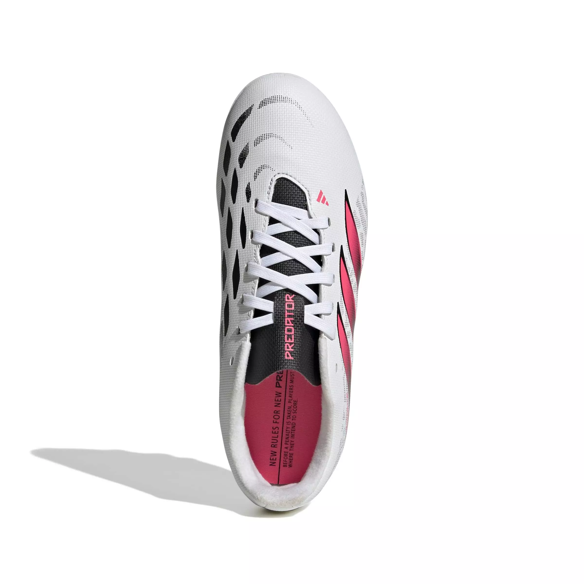 adidas Predator Club MG "Ftwr White/Solar Turbo/Core Black" Grade School Kids' Soccer Cleat - WHITE/SOLAR/BLACK