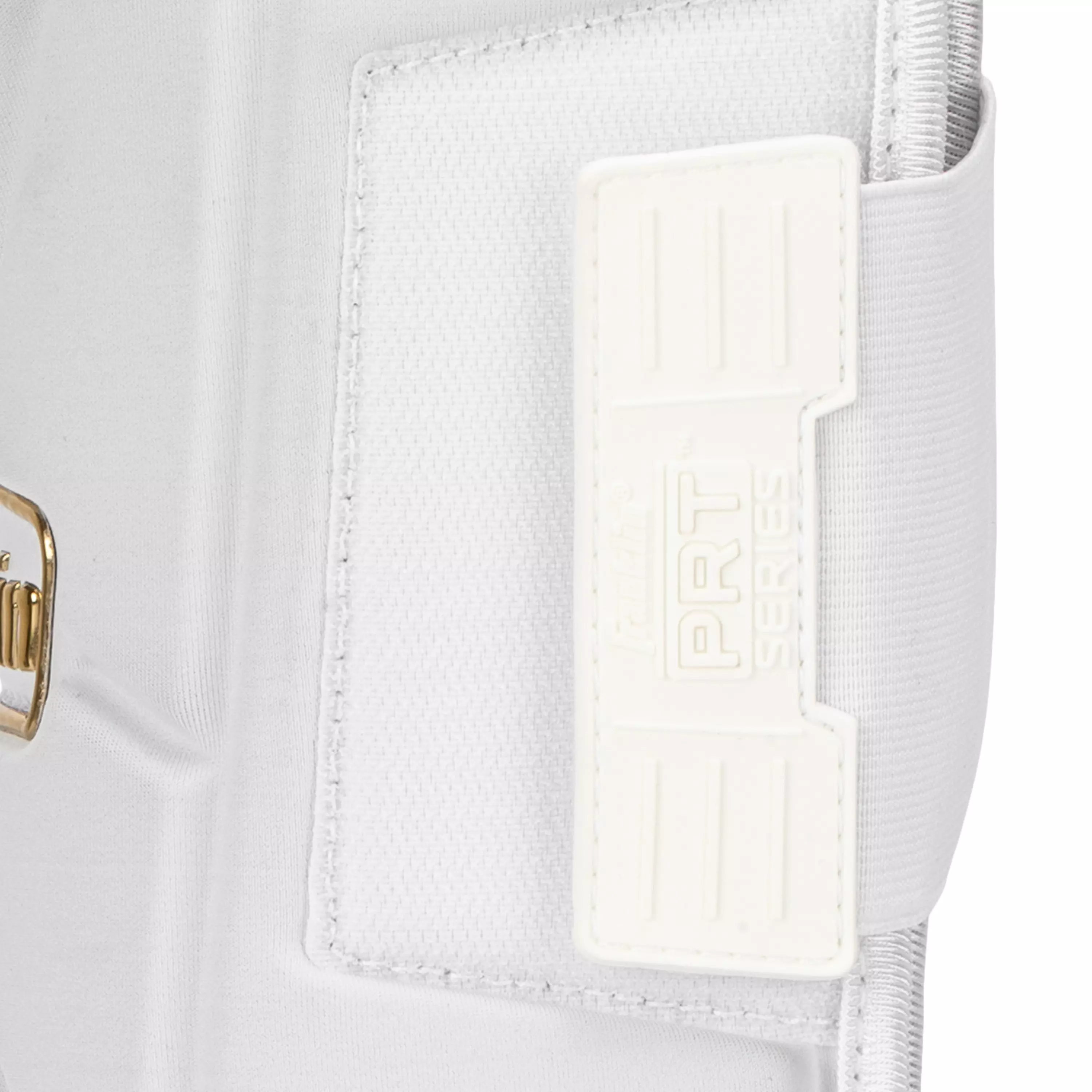 Franklin Sports Adult PRT Protective Leg Guard - White/Gold - WHITE/GOLD