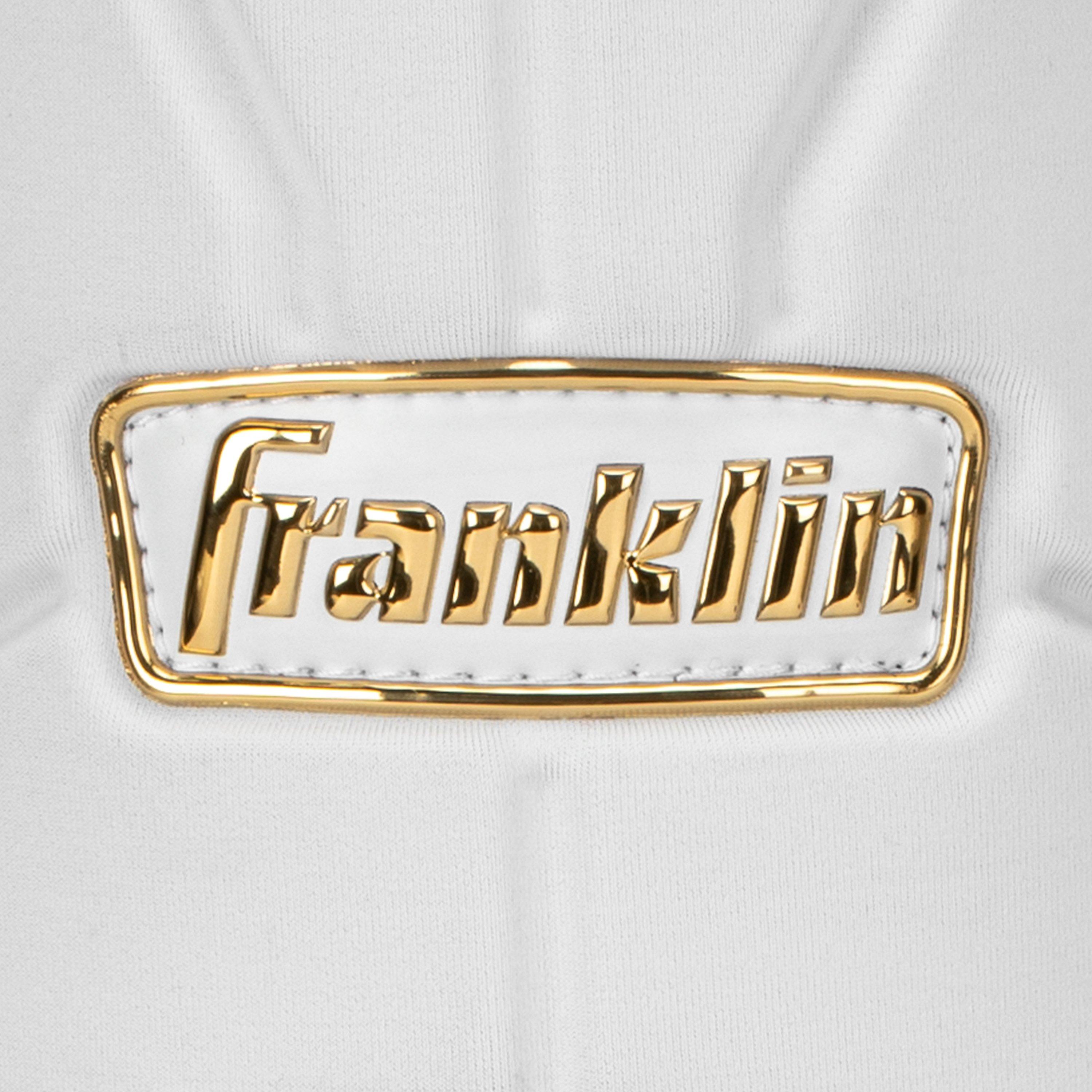 Franklin Sports Adult PRT Protective Leg Guard - White/Gold - WHITE/GOLD Thumbnail View 5
