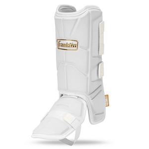 Franklin Sports Adult PRT Protective Leg Guard - White/Gold