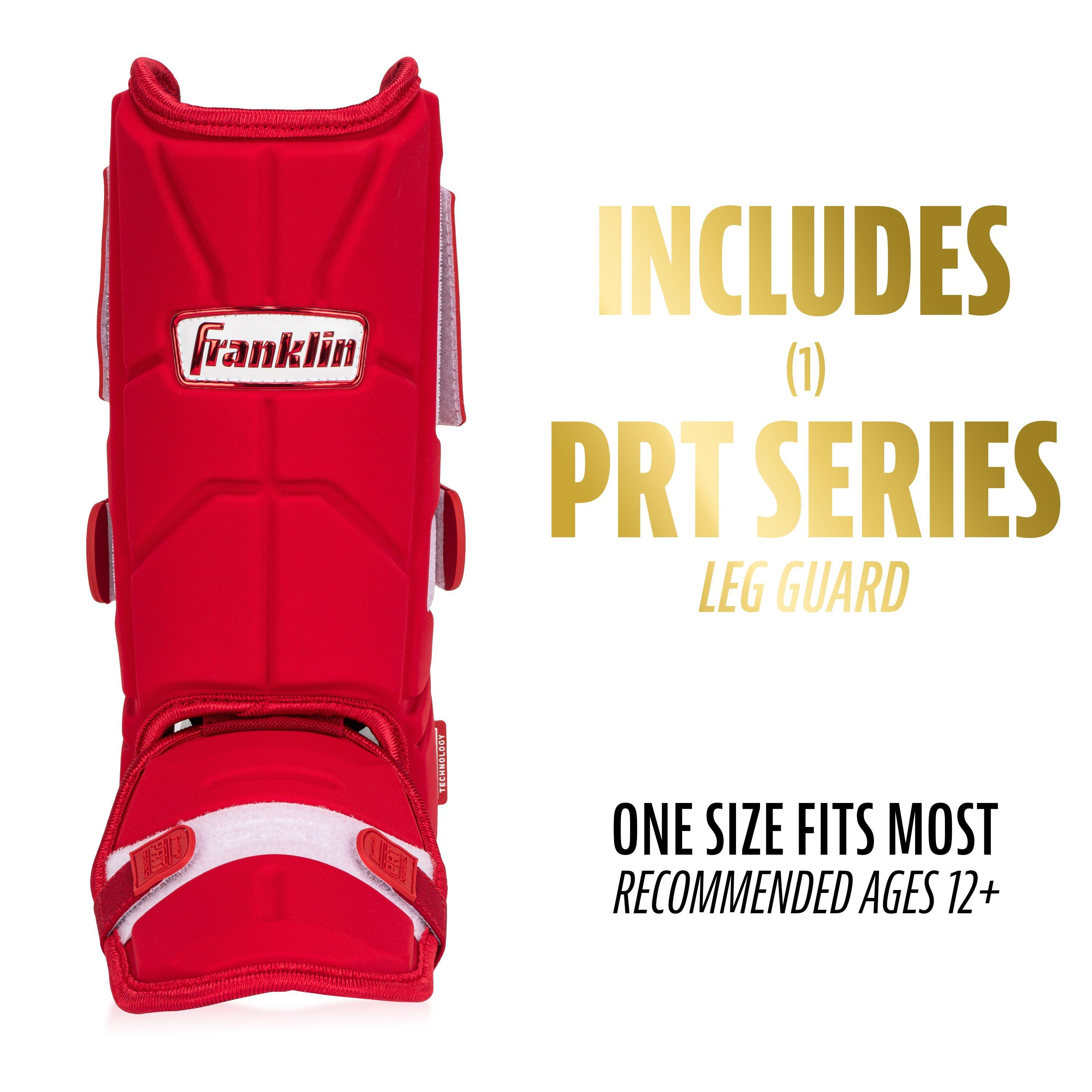 Franklin Sports Adult PRT Protective Leg Guard - Red - RED Thumbnail View 9