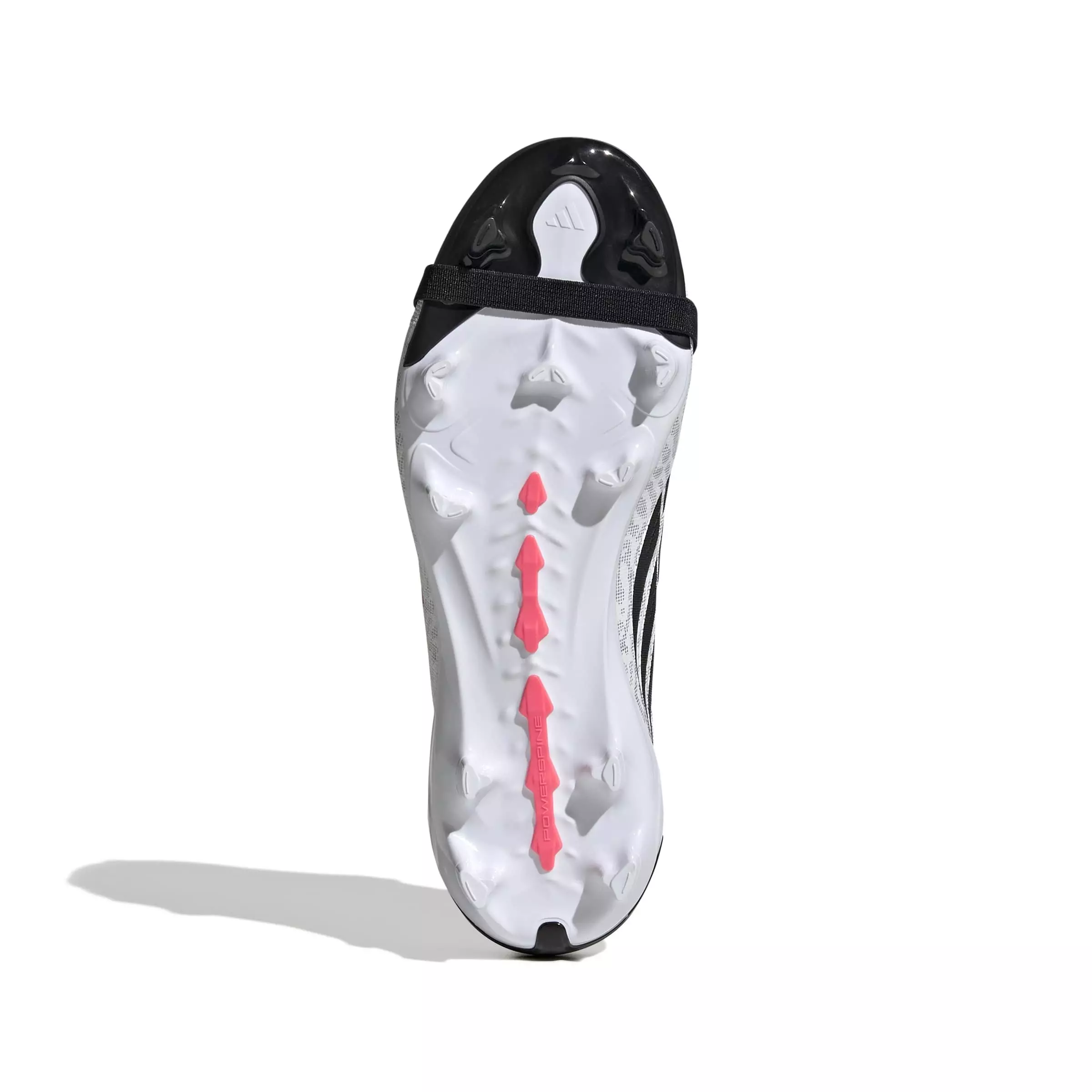 adidas Predator League Fold-Over Tongue FG "White/Solar Turbo/Black" Grade School Kids' Soccer Cleat - WHITE/SOLAR/BLACK