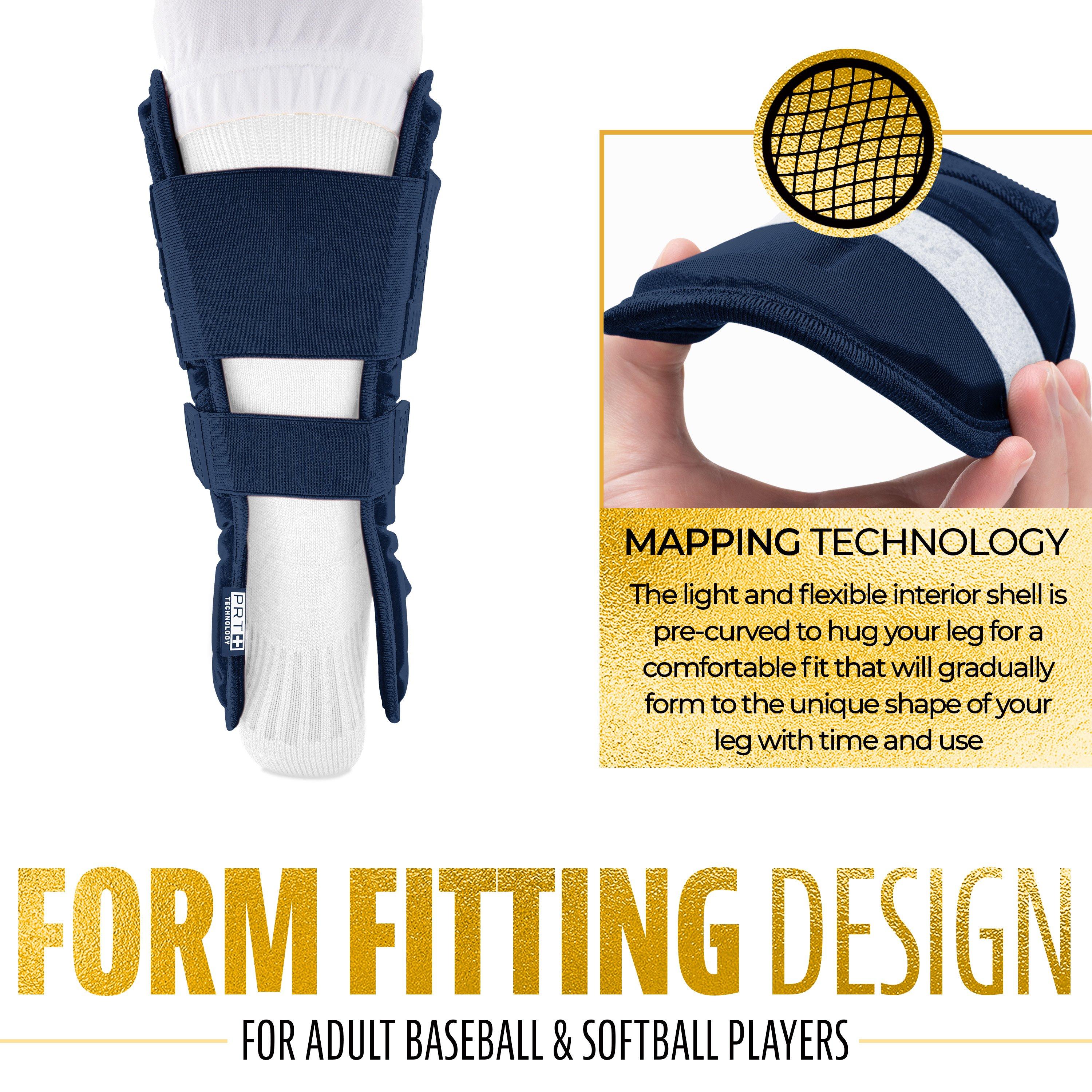 Franklin Sports Adult PRT Protective Leg Guard - Navy - NAVY Thumbnail View 7