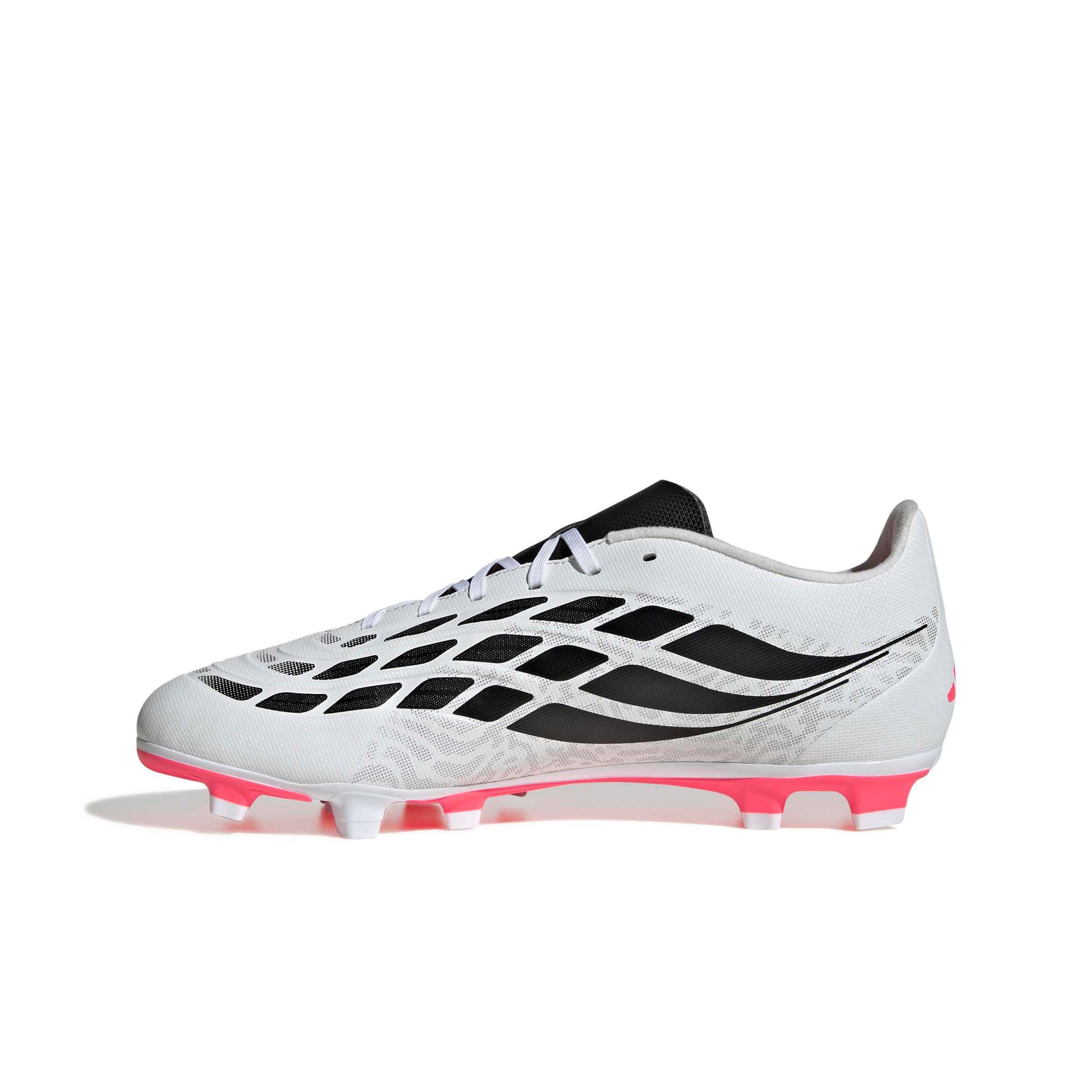 adidas Predator Club MG "Ftwr White/Solar Turbo/Core Black" Men's Soccer Cleat - WHITE/SOLAR/BLACK