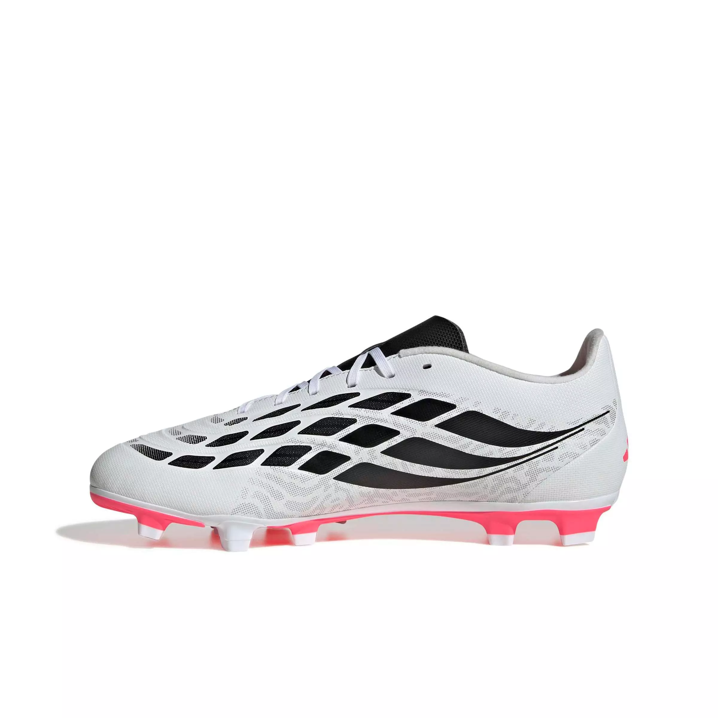adidas Predator Club MG "Ftwr White/Solar Turbo/Core Black" Men's Soccer Cleat - WHITE/SOLAR/BLACK