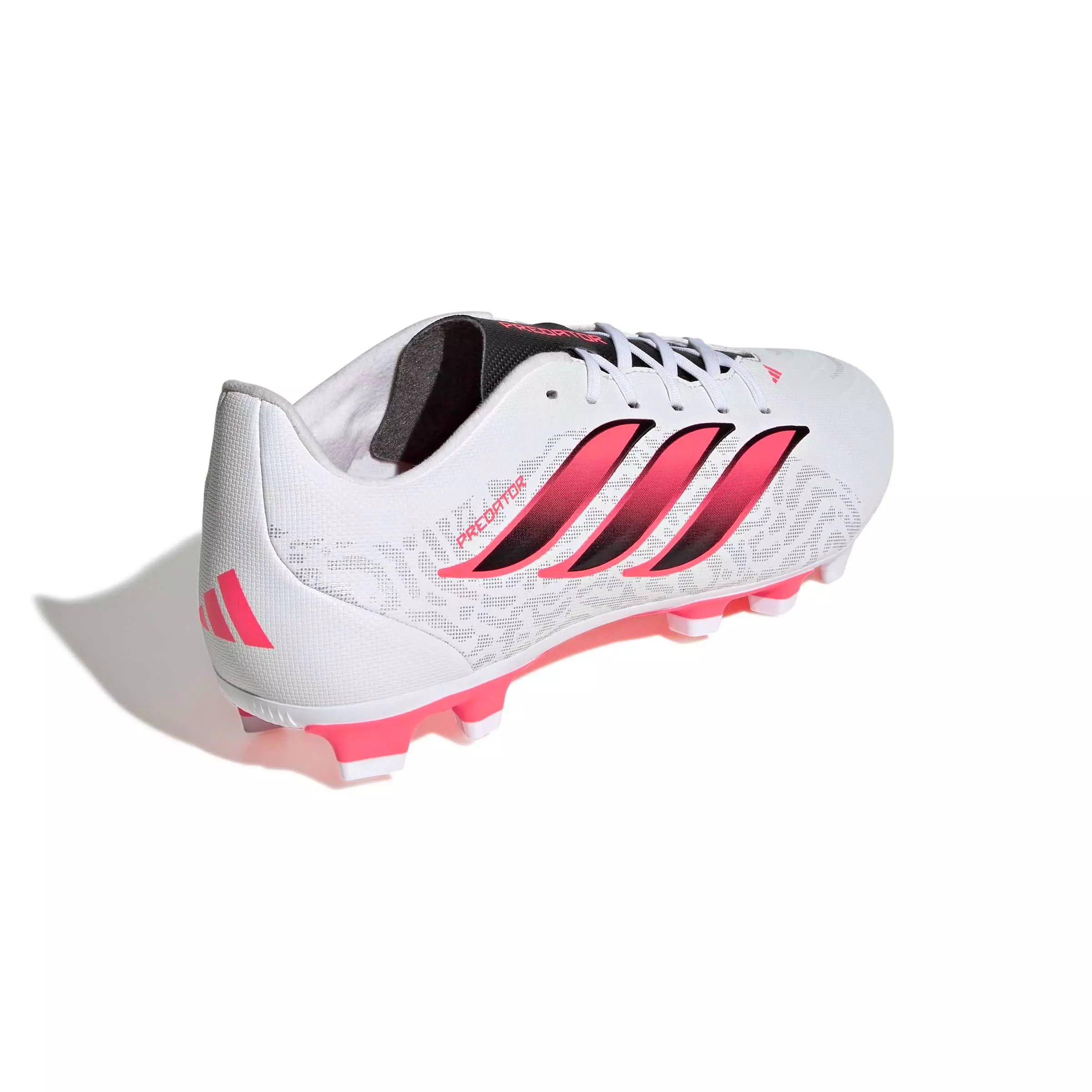 adidas Predator Club MG "Ftwr White/Solar Turbo/Core Black" Men's Soccer Cleat - WHITE/SOLAR/BLACK