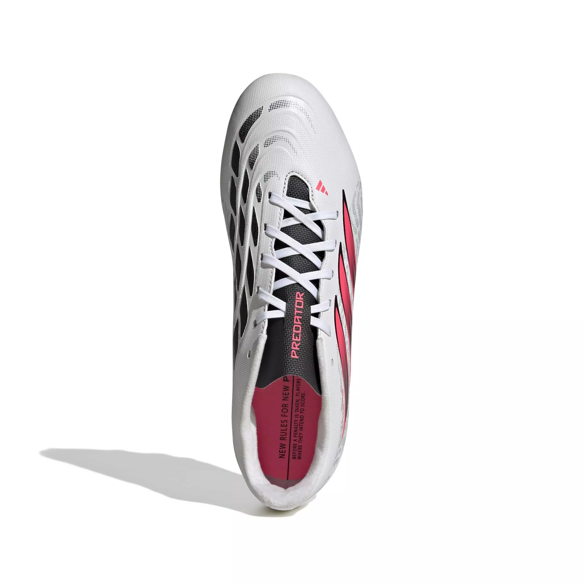adidas Predator Club MG "Ftwr White/Solar Turbo/Core Black" Men's Soccer Cleat - WHITE/SOLAR/BLACK