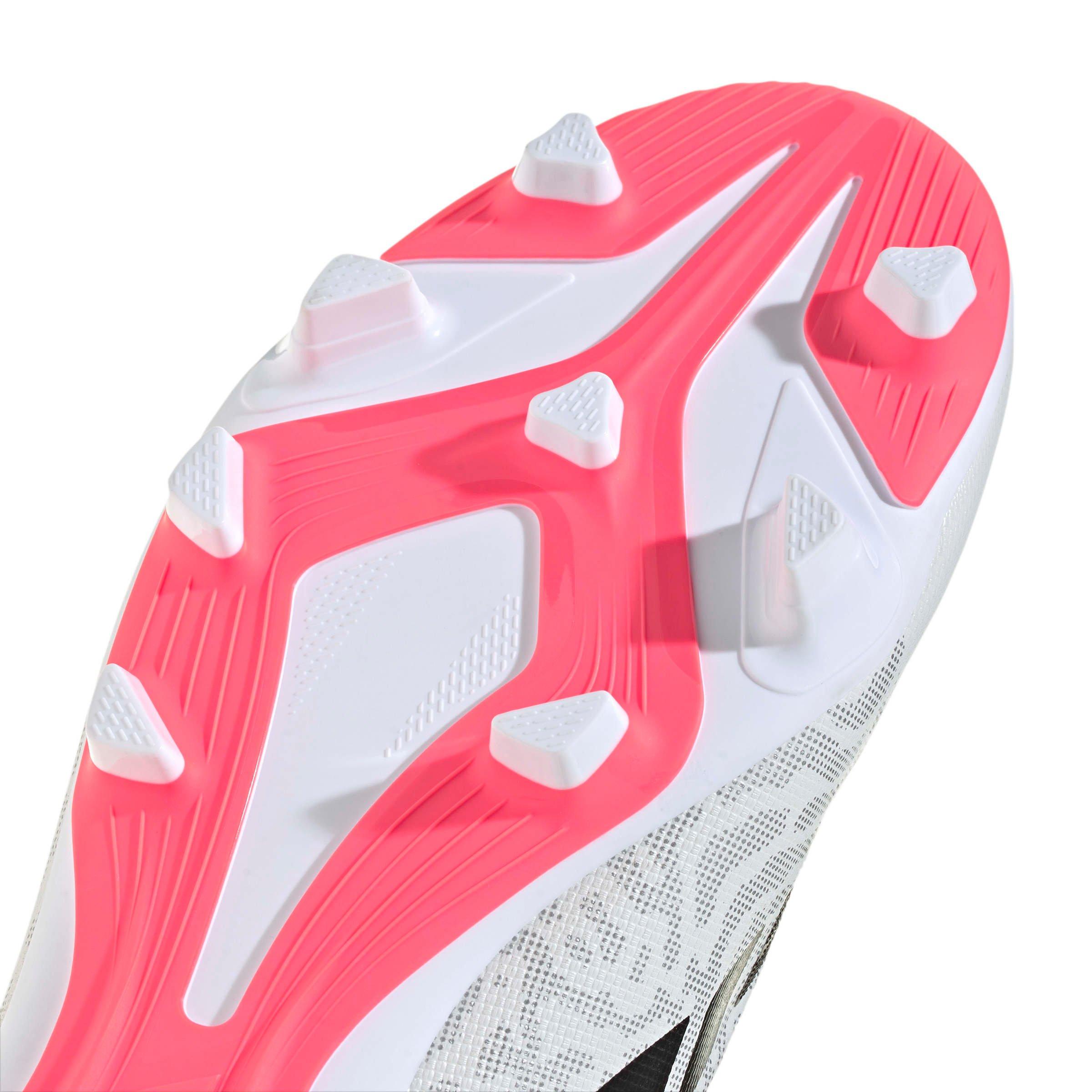 adidas Predator Club MG "Ftwr White/Solar Turbo/Core Black" Men's Soccer Cleat - WHITE/SOLAR/BLACK