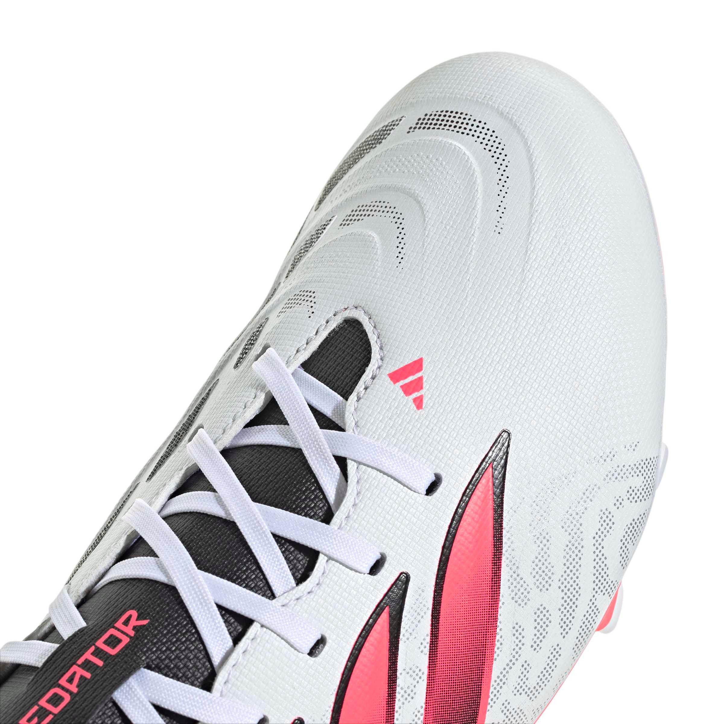 adidas Predator Club MG "Ftwr White/Solar Turbo/Core Black" Men's Soccer Cleat - WHITE/SOLAR/BLACK